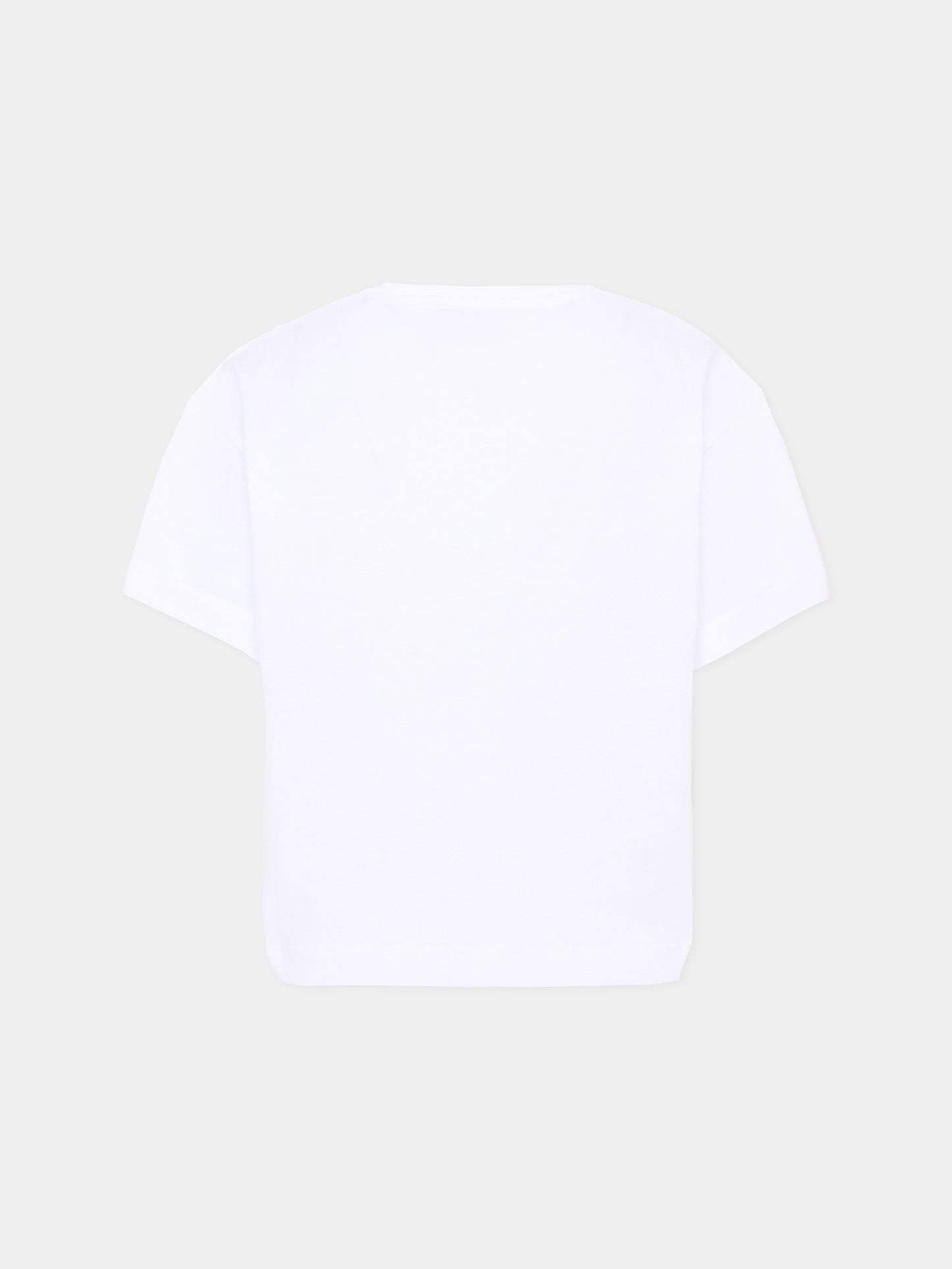 T-Shirt bianca per bambina con logo,Givenchy Kids,H31315 10P