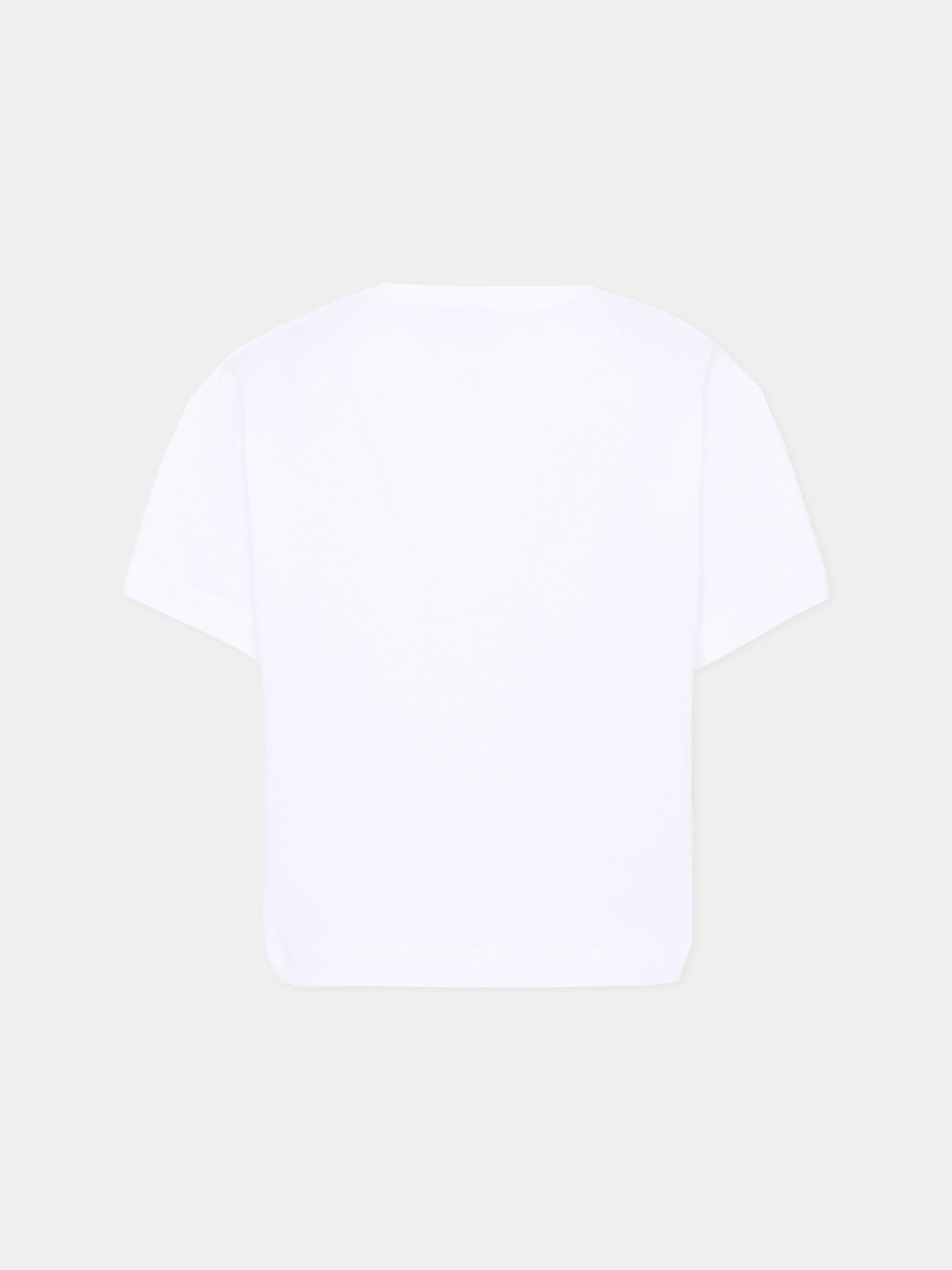 T-Shirt bianca per bambina con logo,Givenchy Kids,H31315 10P