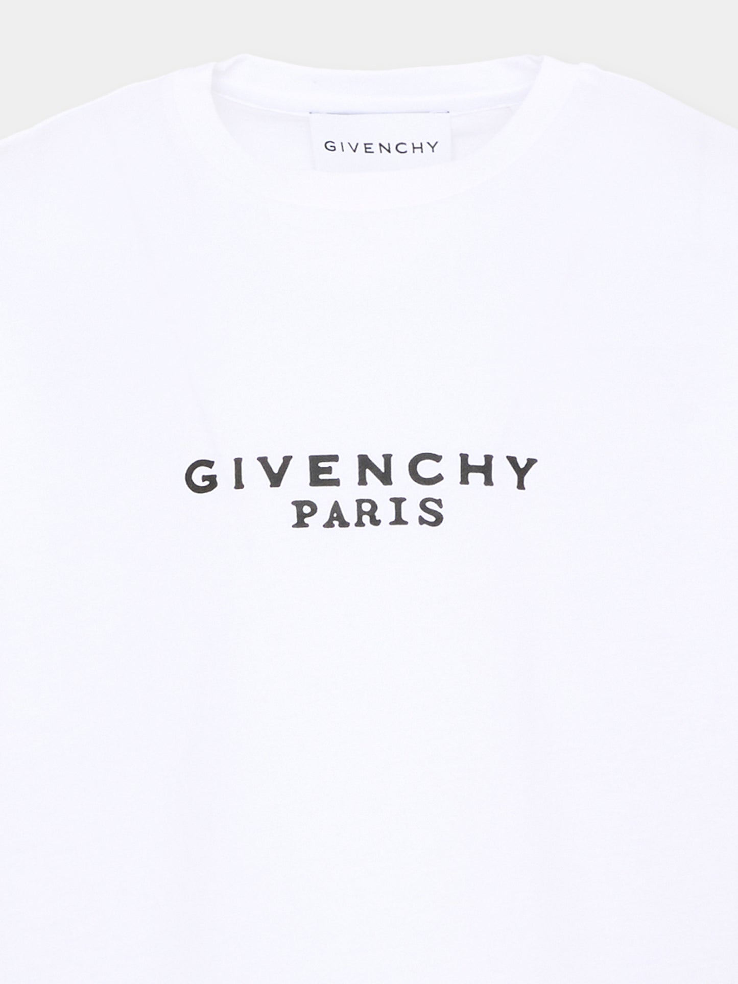 T-Shirt bianca per bambina con logo,Givenchy Kids,H31315 10P