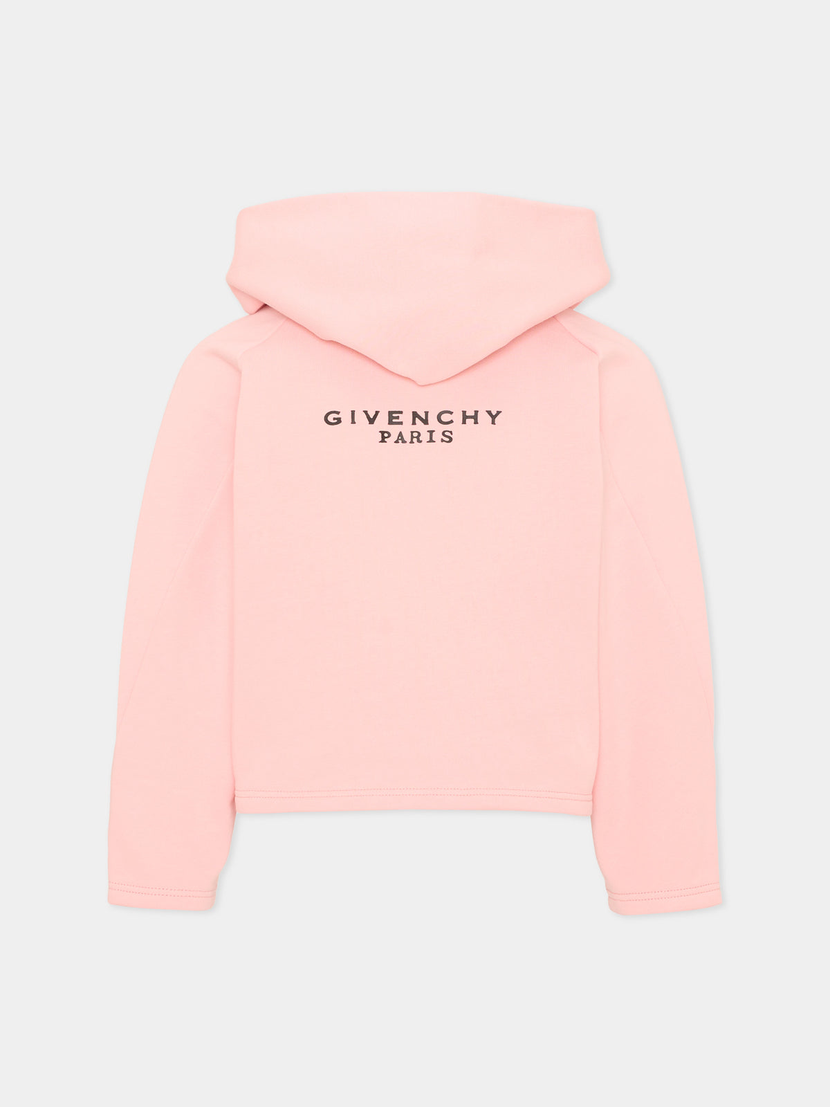 Felpa rosa per bambina con logo,Givenchy Kids,H31327 46G