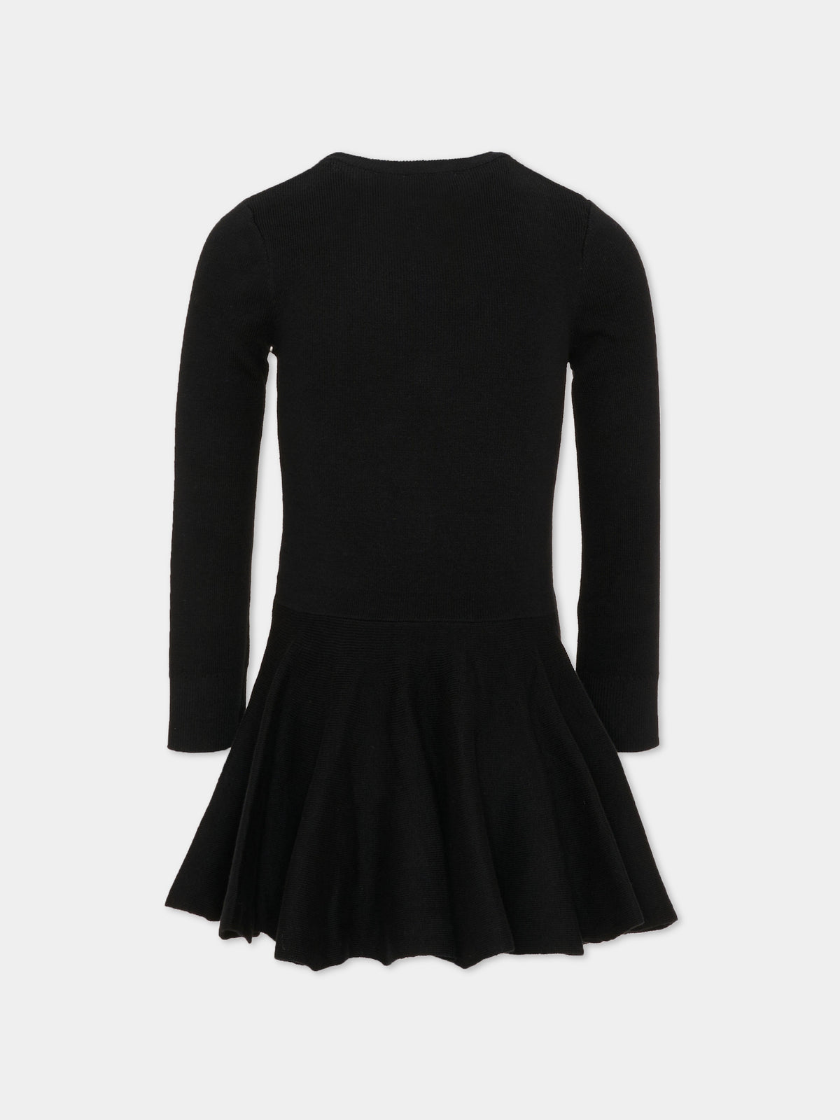 Vestito nero per bambina con logo,Givenchy Kids,H31332 09B