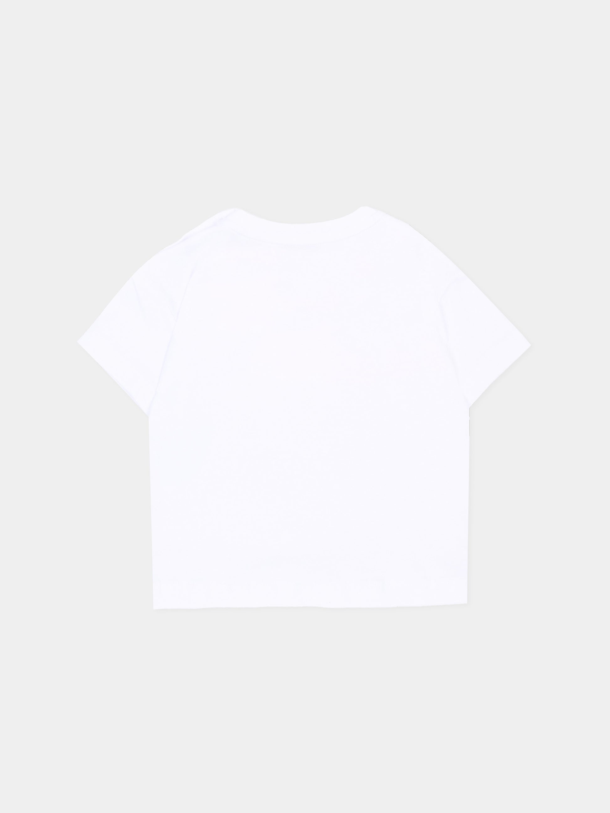T-Shirt bianca per neonata con logo,Givenchy Kids,H31379 10P