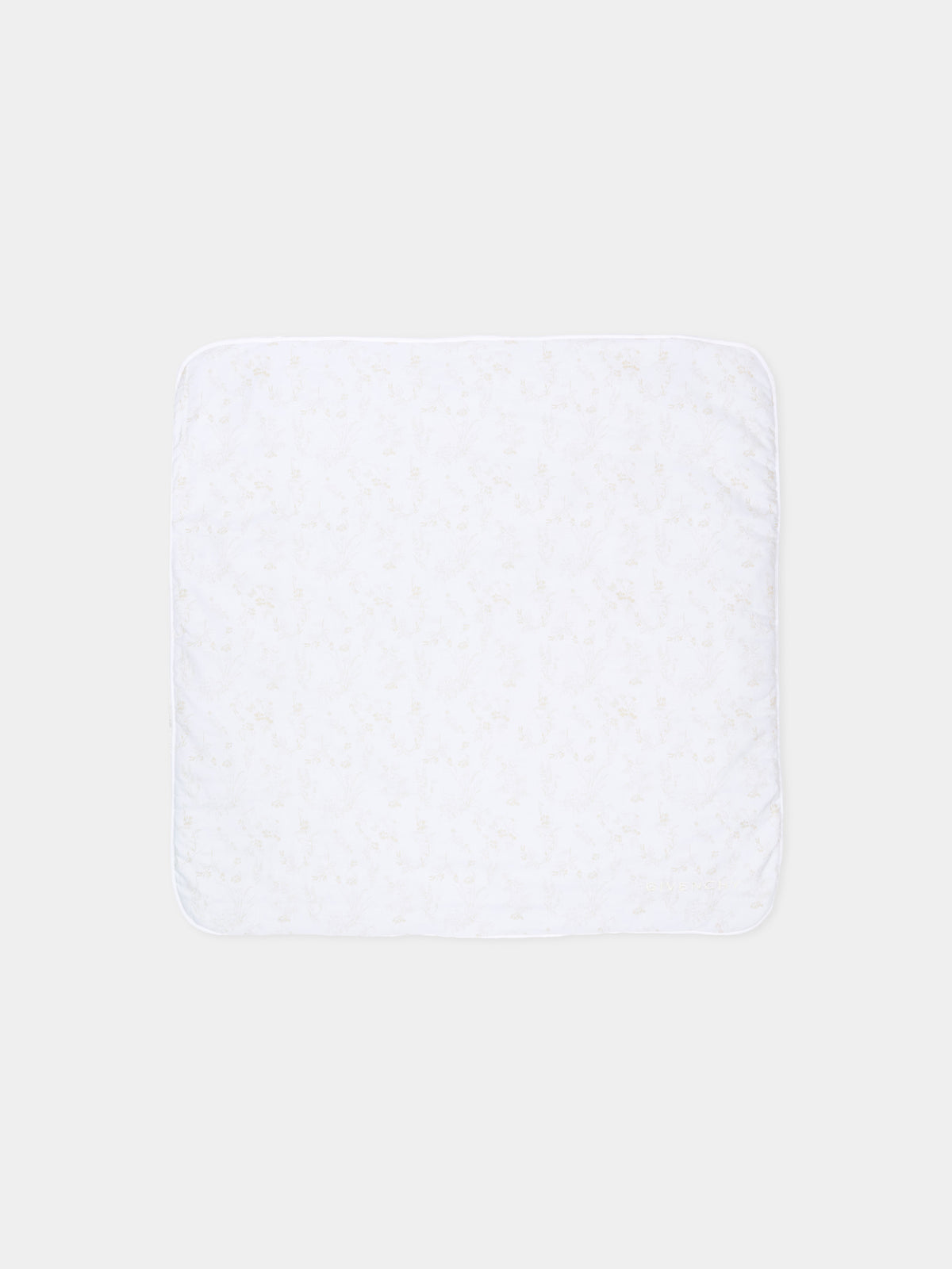Couverture blanche pour bébés avec impression