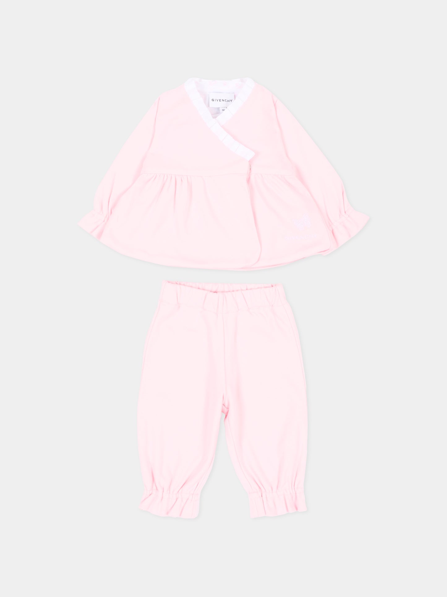 Completo nascita rosa per neonata,Givenchy Kids,H31541 44Z
