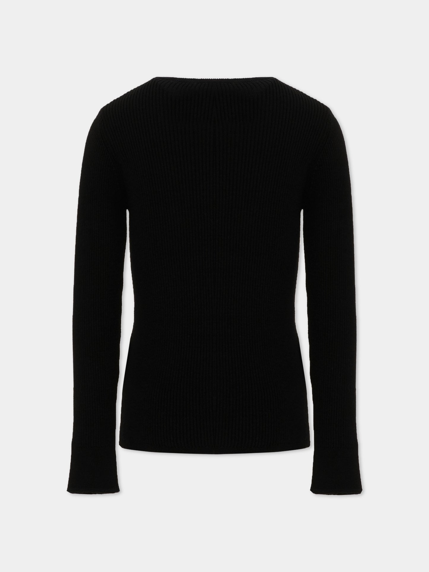 Maglione nero per bambina con logo,Givenchy Kids,H31556 09B
