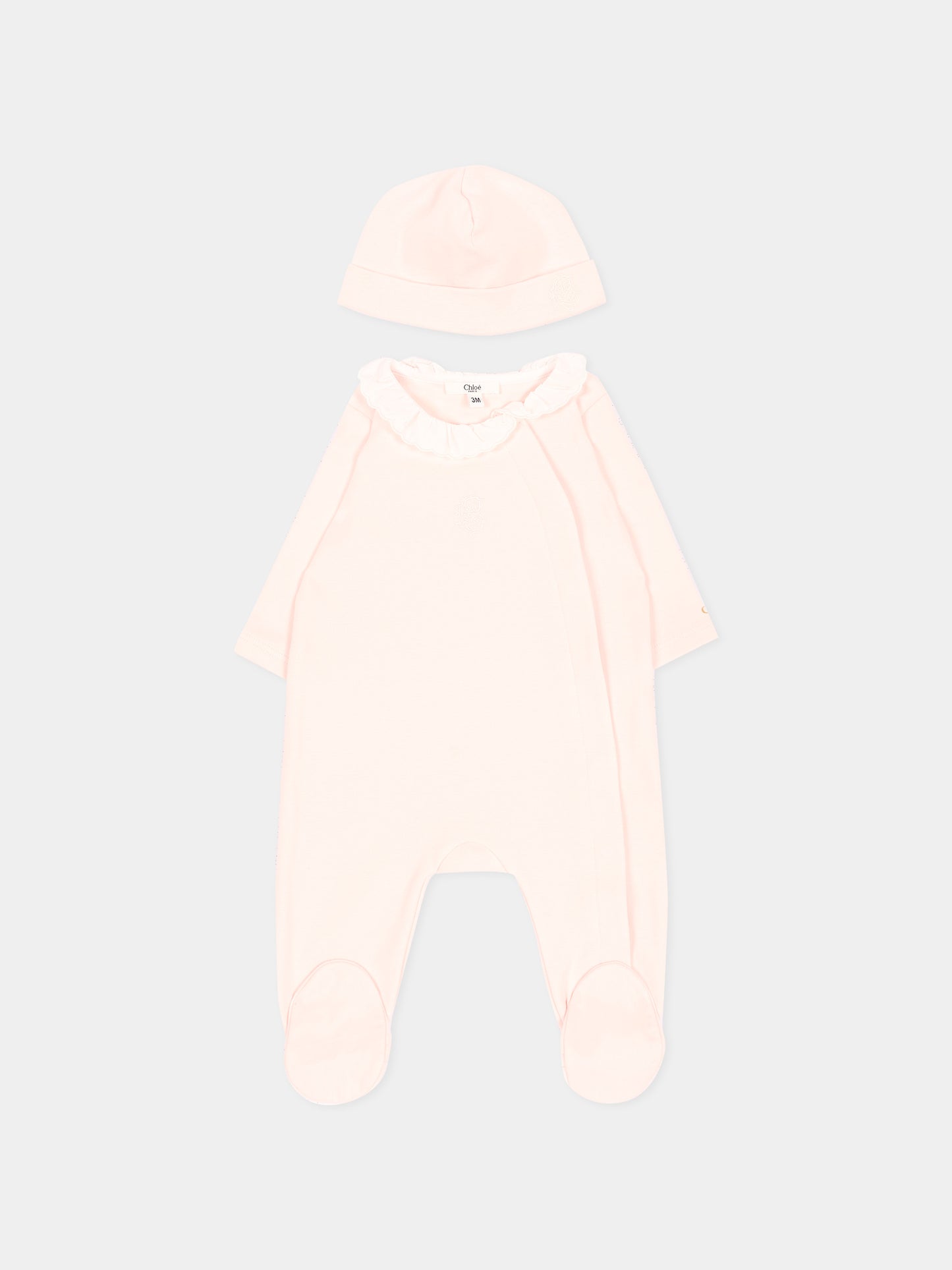 Set Tutine rosa per neonata,Chloé Kids,C21367 440