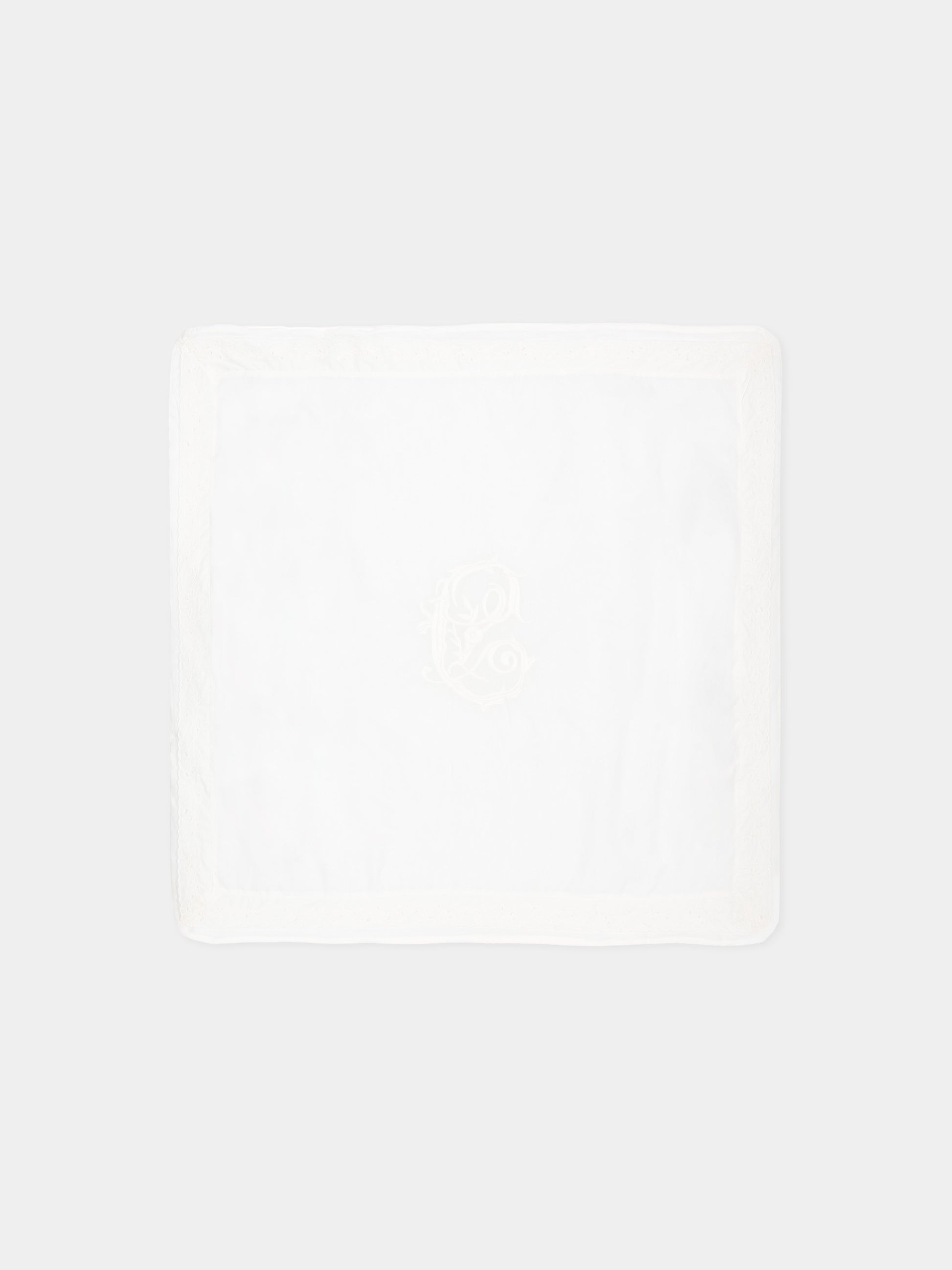 Set tutina bianco per neonata con ricamo sangallo,Chloé Kids,C21372 117