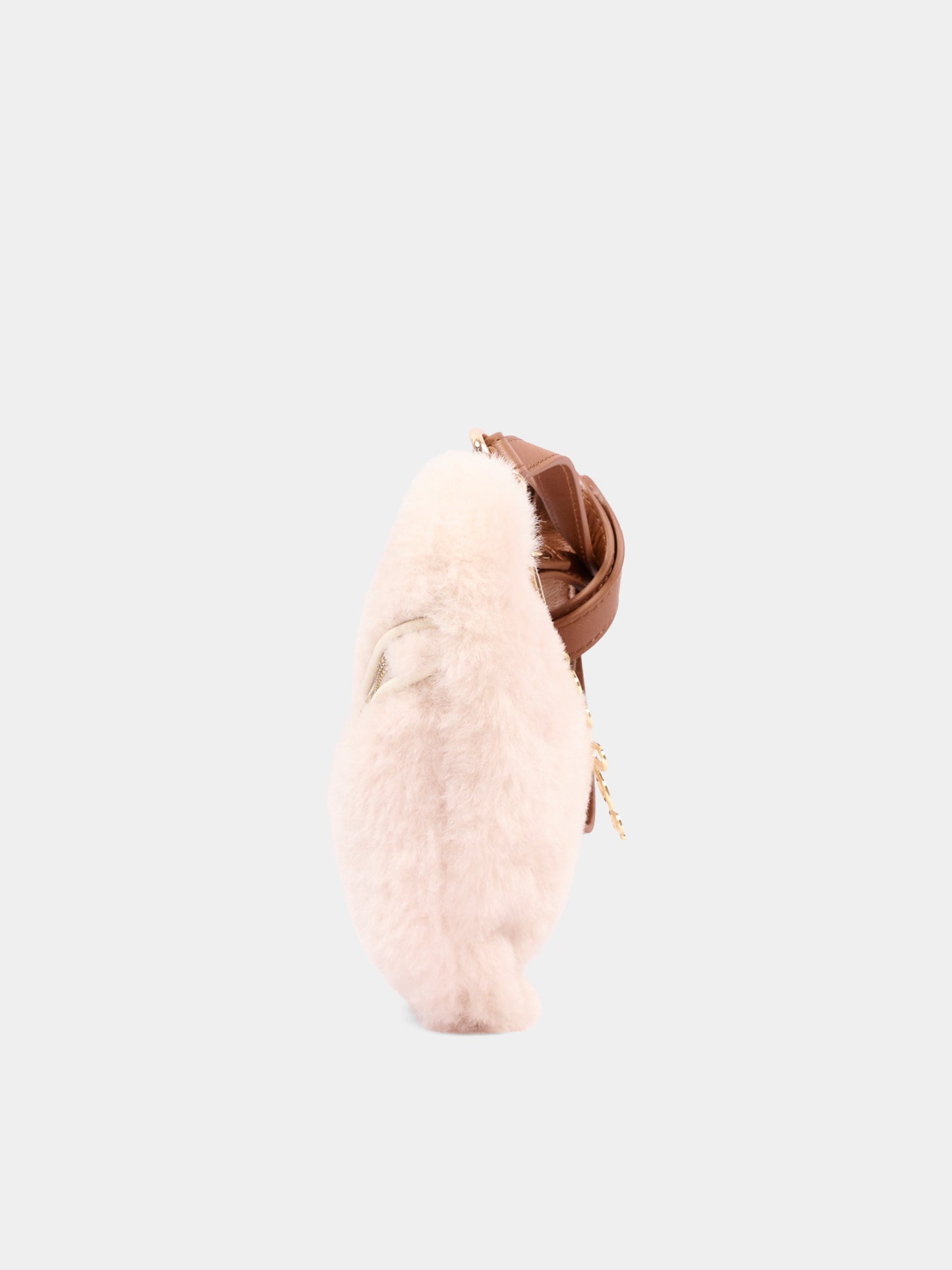 Borsa beige a cuore per bambina,Chloé Kids,C21397 P02