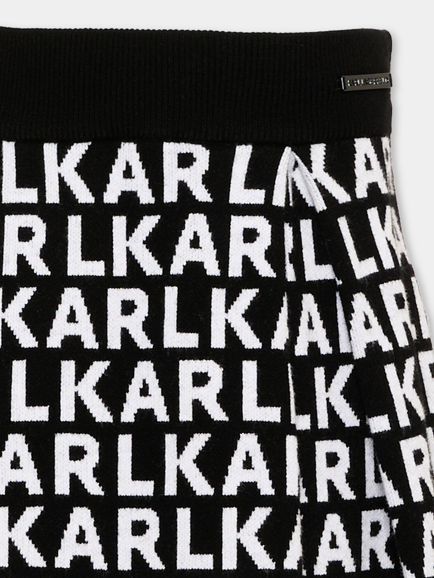 Gonna nera per bambina con logo,Karl Lagerfeld Kids,Z31348 M41