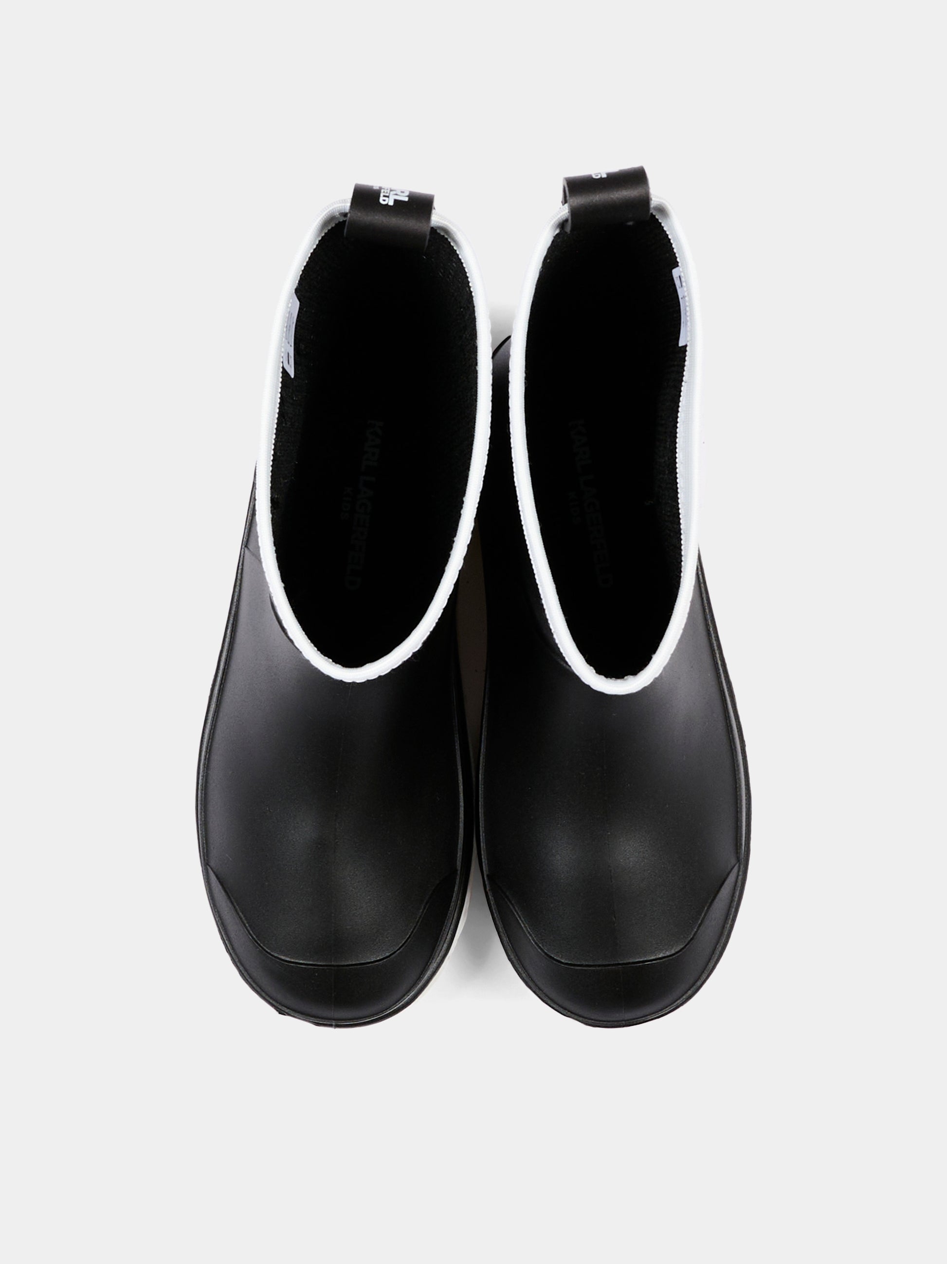 Stivali pioggia neri per bambini con Choupette,Karl Lagerfeld Kids,Z31406 M41