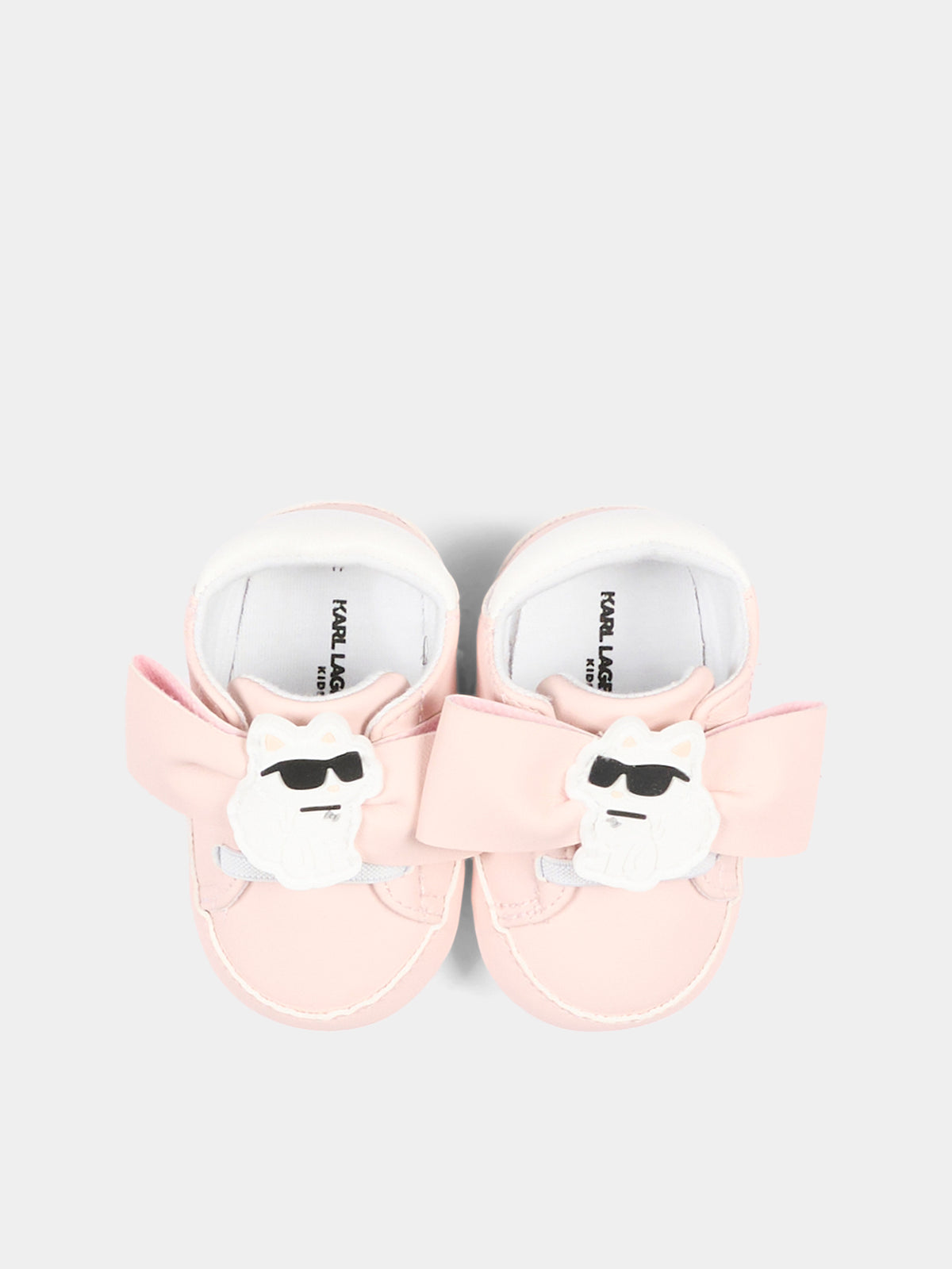 Sneakers rosa per neonata con Ikonik Karl,Karl Lagerfeld Kids,Z31412 46M