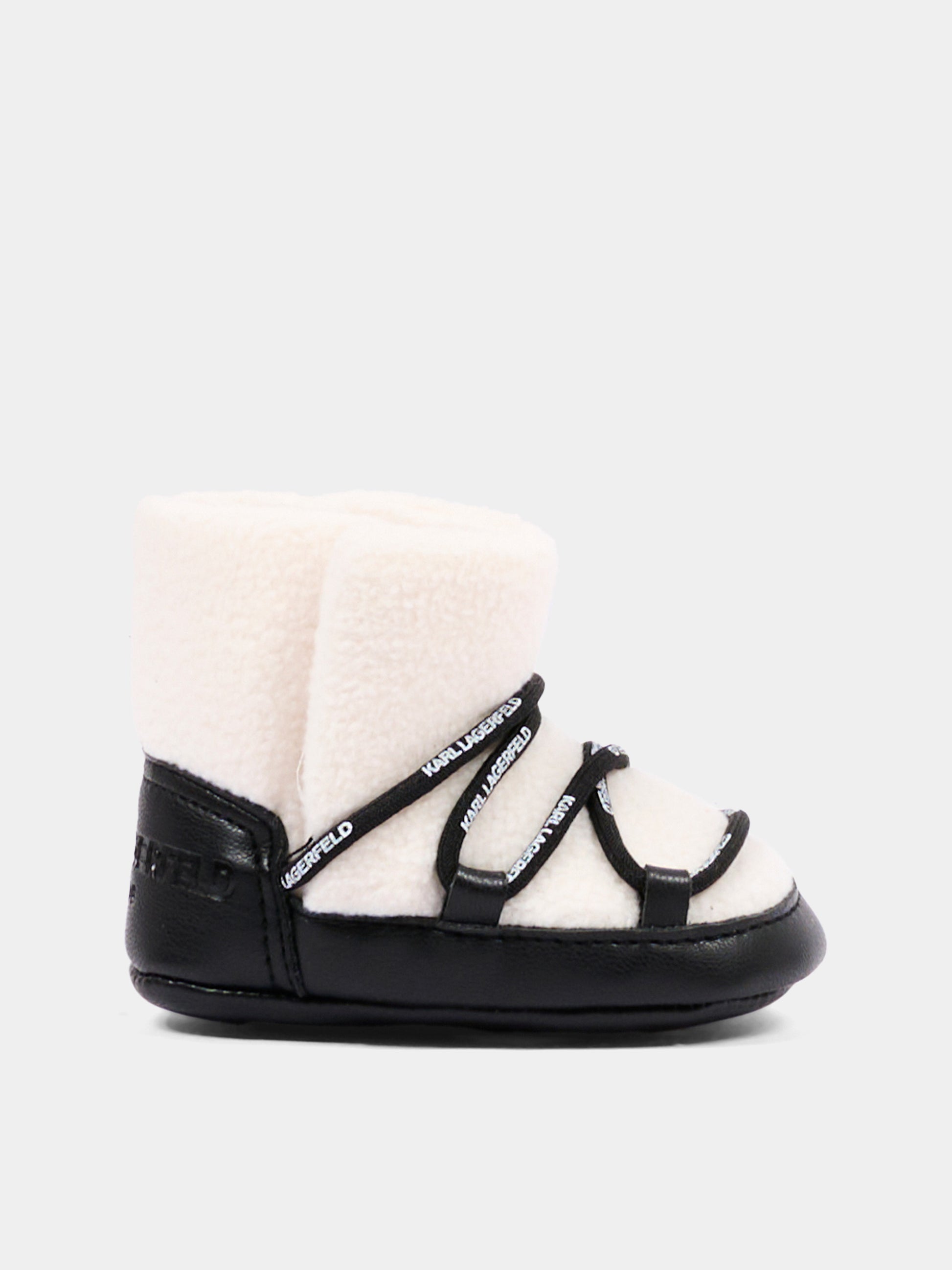 Stivaletti neri per neonati con logo,Karl Lagerfeld Kids,Z31413 09B