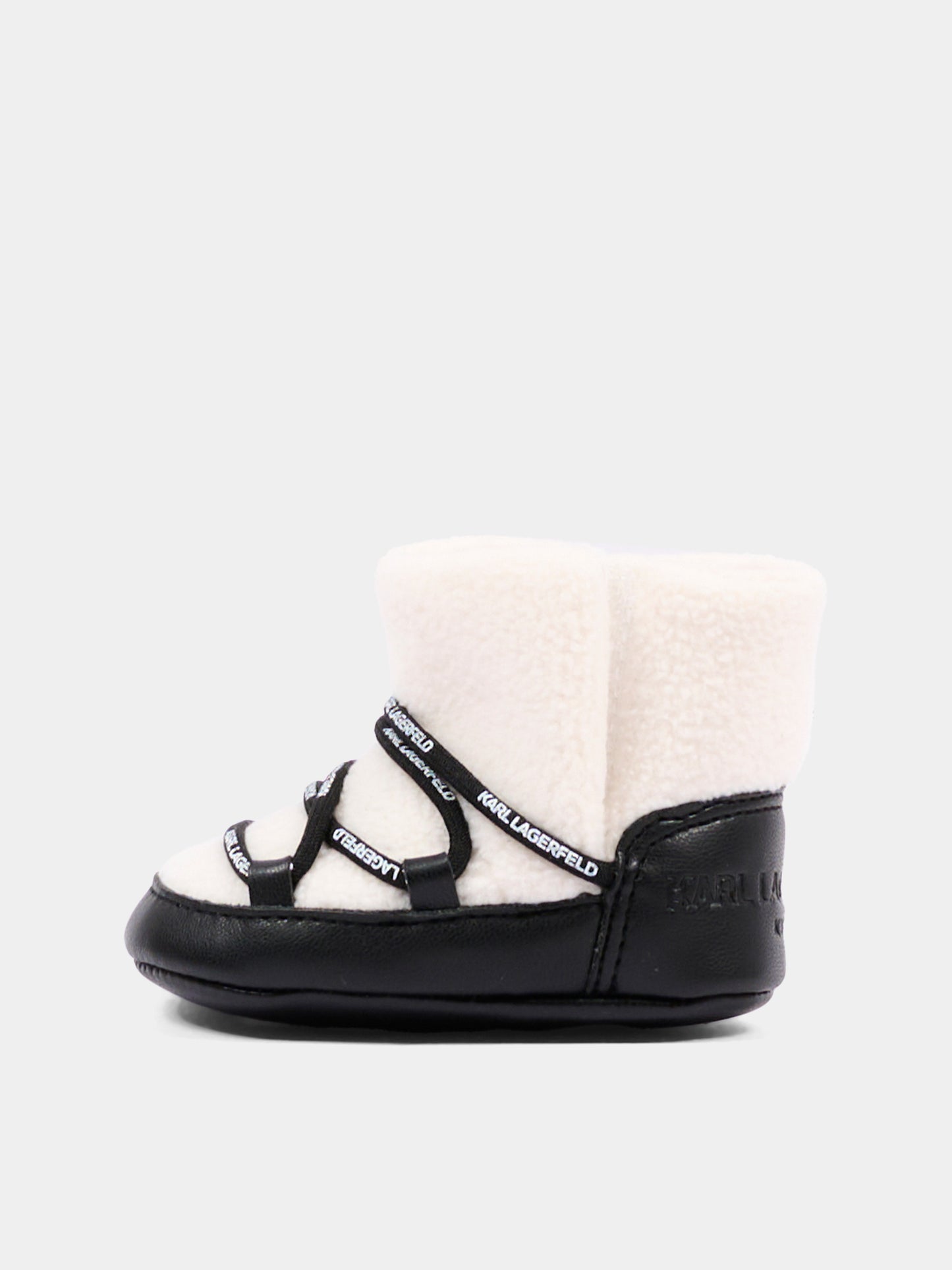 Stivaletti neri per neonati con logo,Karl Lagerfeld Kids,Z31413 09B