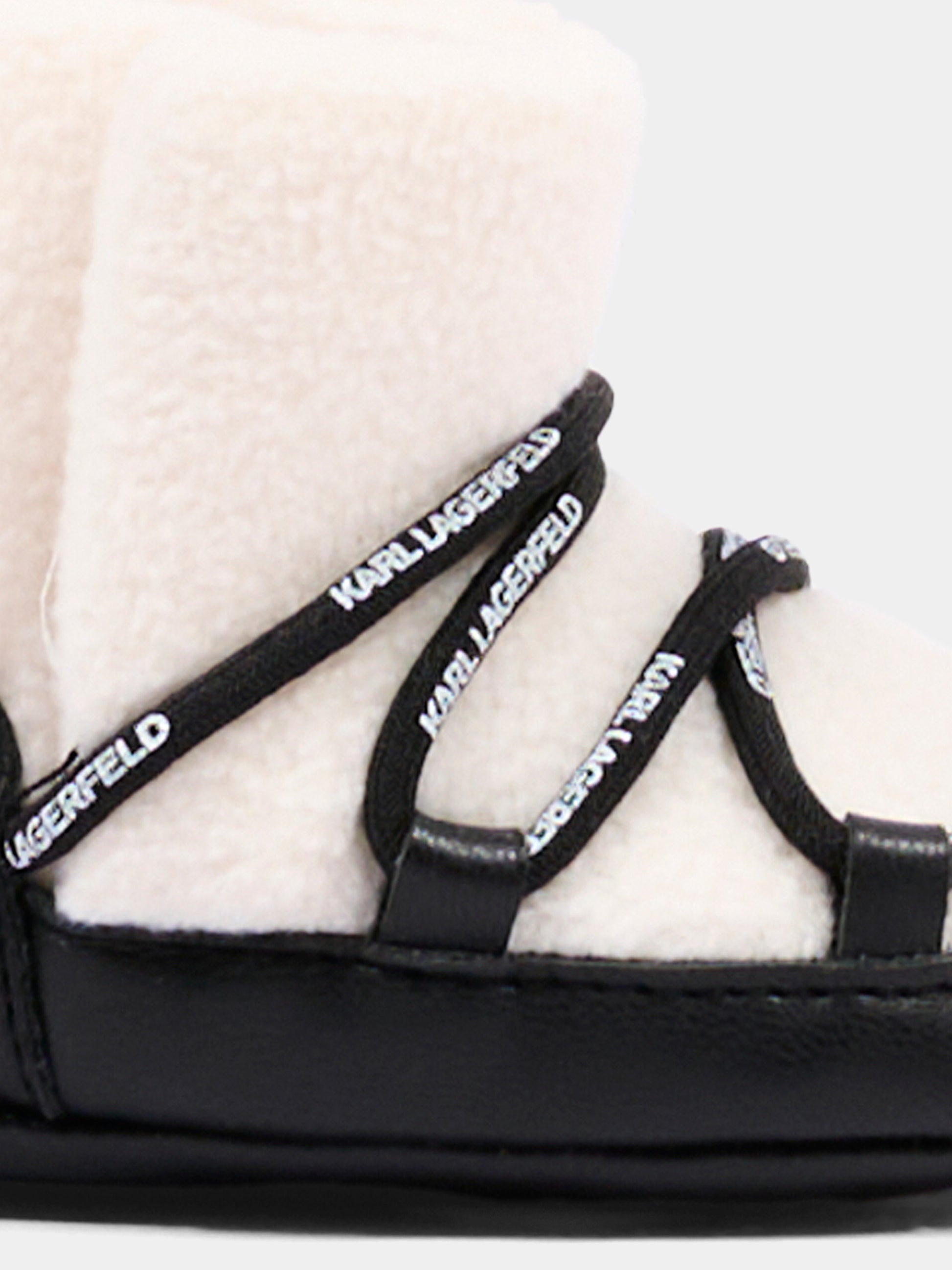 Stivaletti neri per neonati con logo,Karl Lagerfeld Kids,Z31413 09B