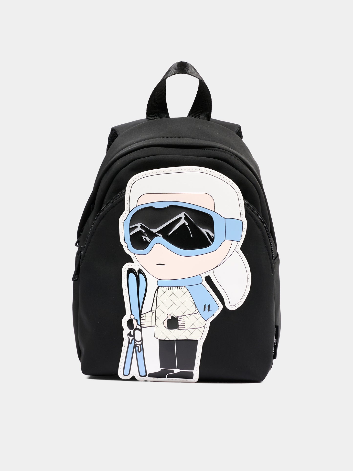 Zaino nero per neonato con Ikonik Karl,Karl Lagerfeld Kids,Z31422 09B