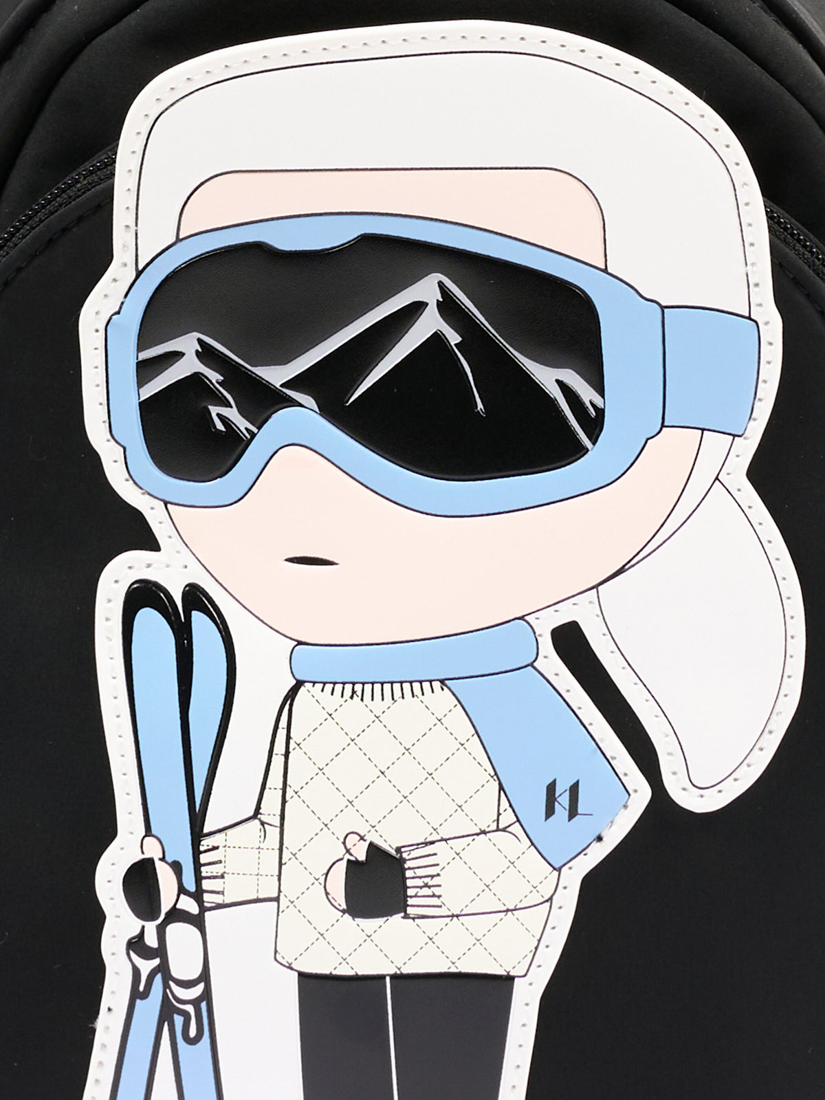 Zaino nero per neonato con Ikonik Karl,Karl Lagerfeld Kids,Z31422 09B