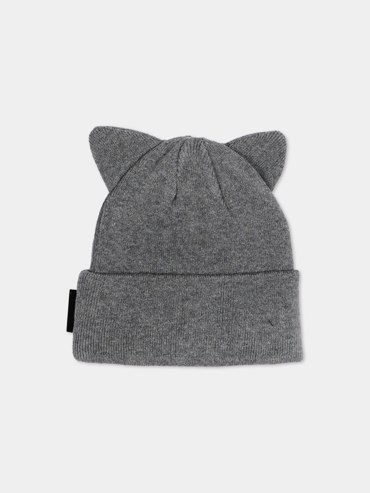 Berretto grigio per bambina con logo,Karl Lagerfeld Kids,Z31423 A19
