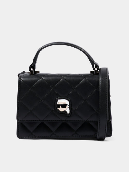Borsa nera con Ikonik Karl,Karl Lagerfeld Kids,Z31433 09B