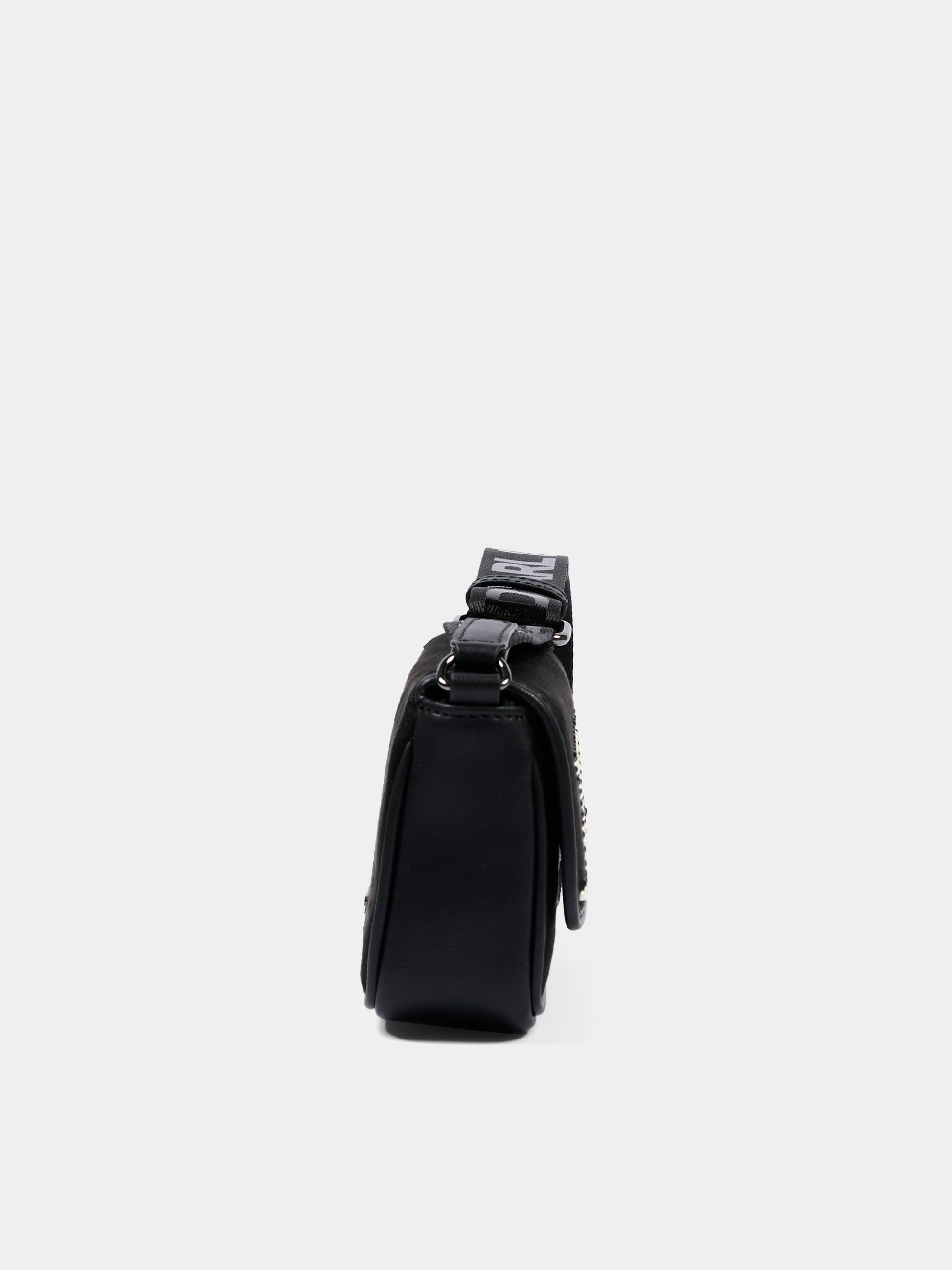 Borsa nera per bambina con logo,Karl Lagerfeld Kids,Z31437 09B
