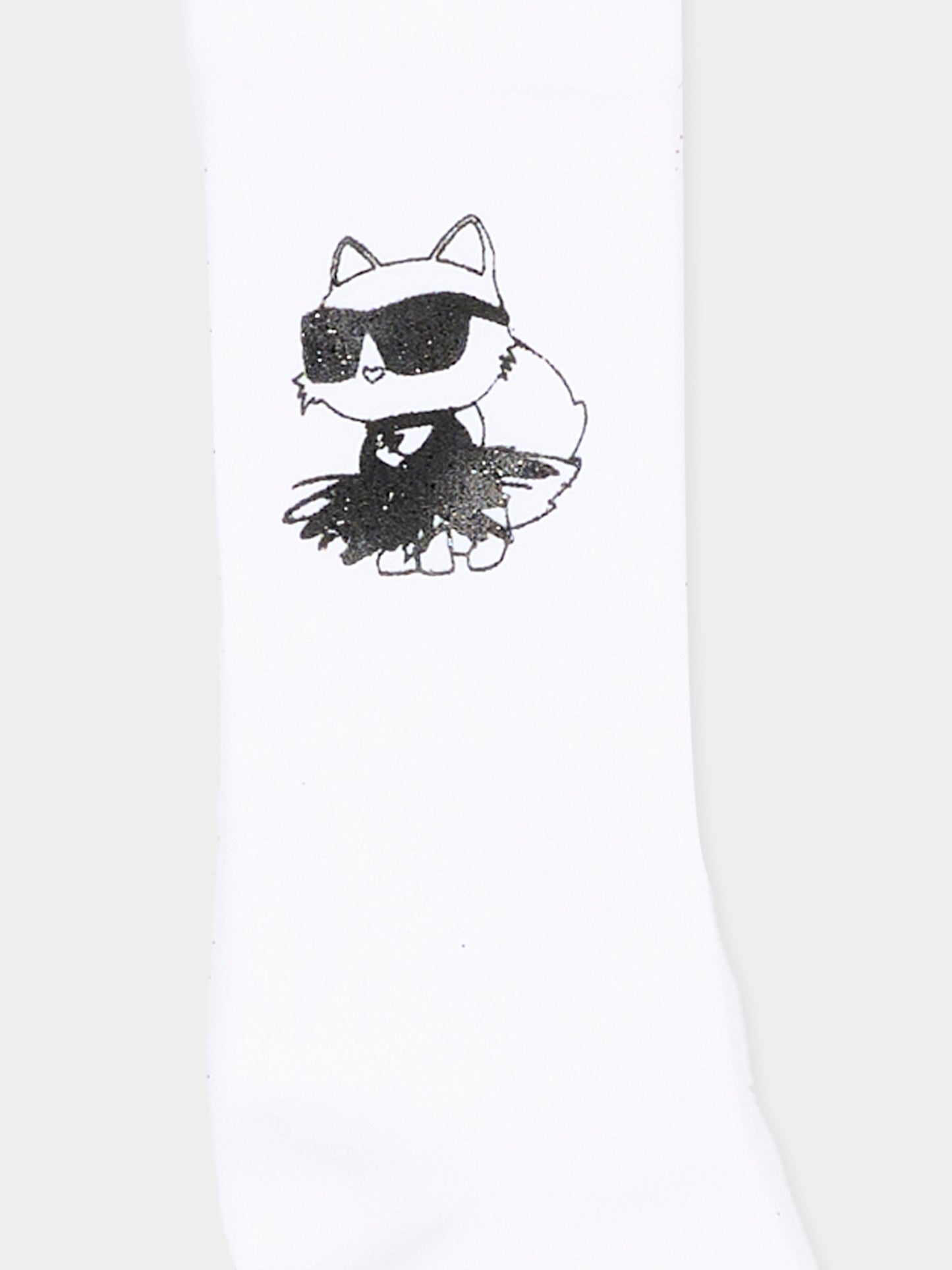 Calzino bianco per bambina con Choupette,Karl Lagerfeld Kids,Z31450 10P