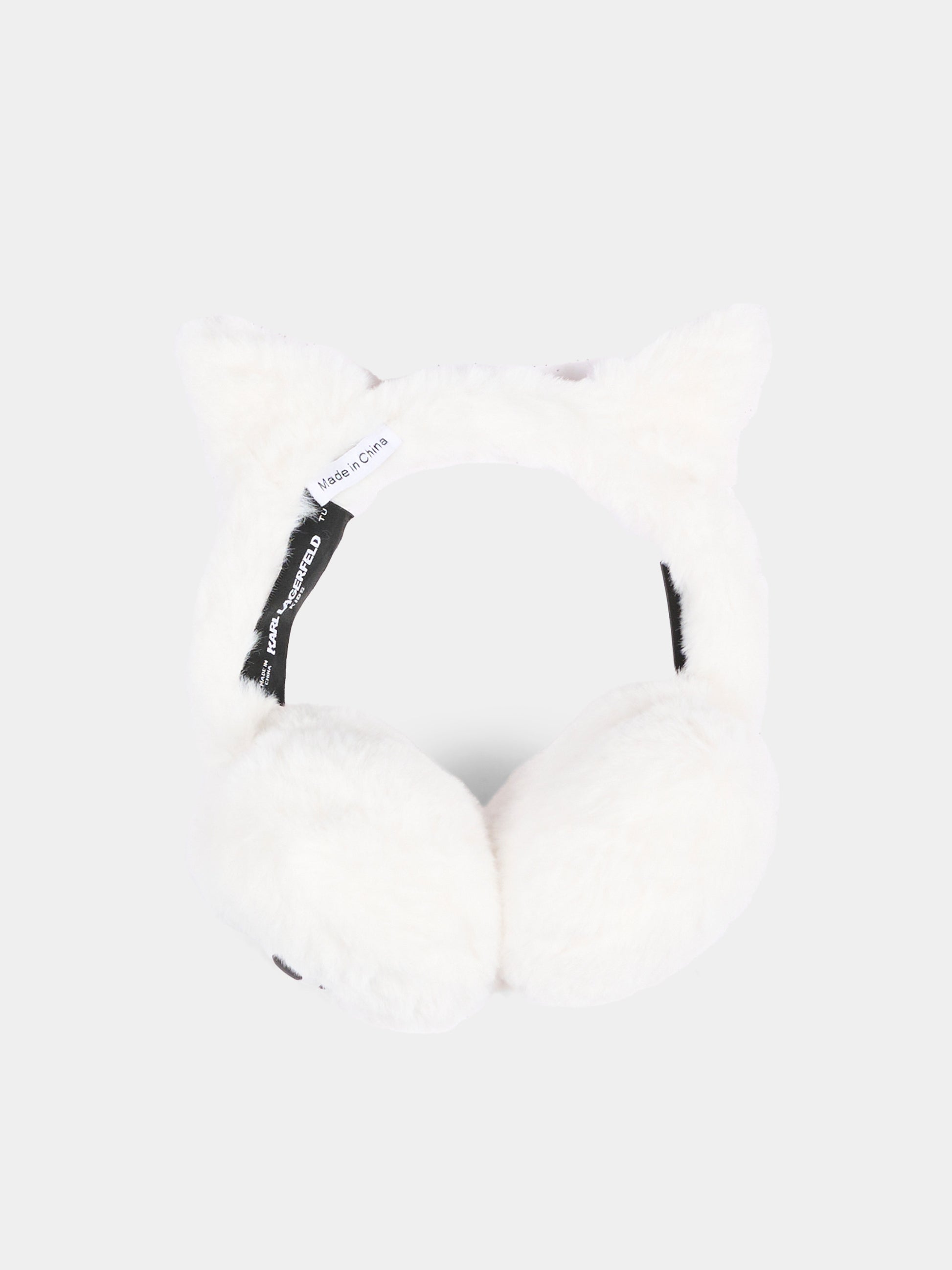 Cerchietti bianchi con Ikonik Karl,Karl Lagerfeld Kids,Z31455 10P