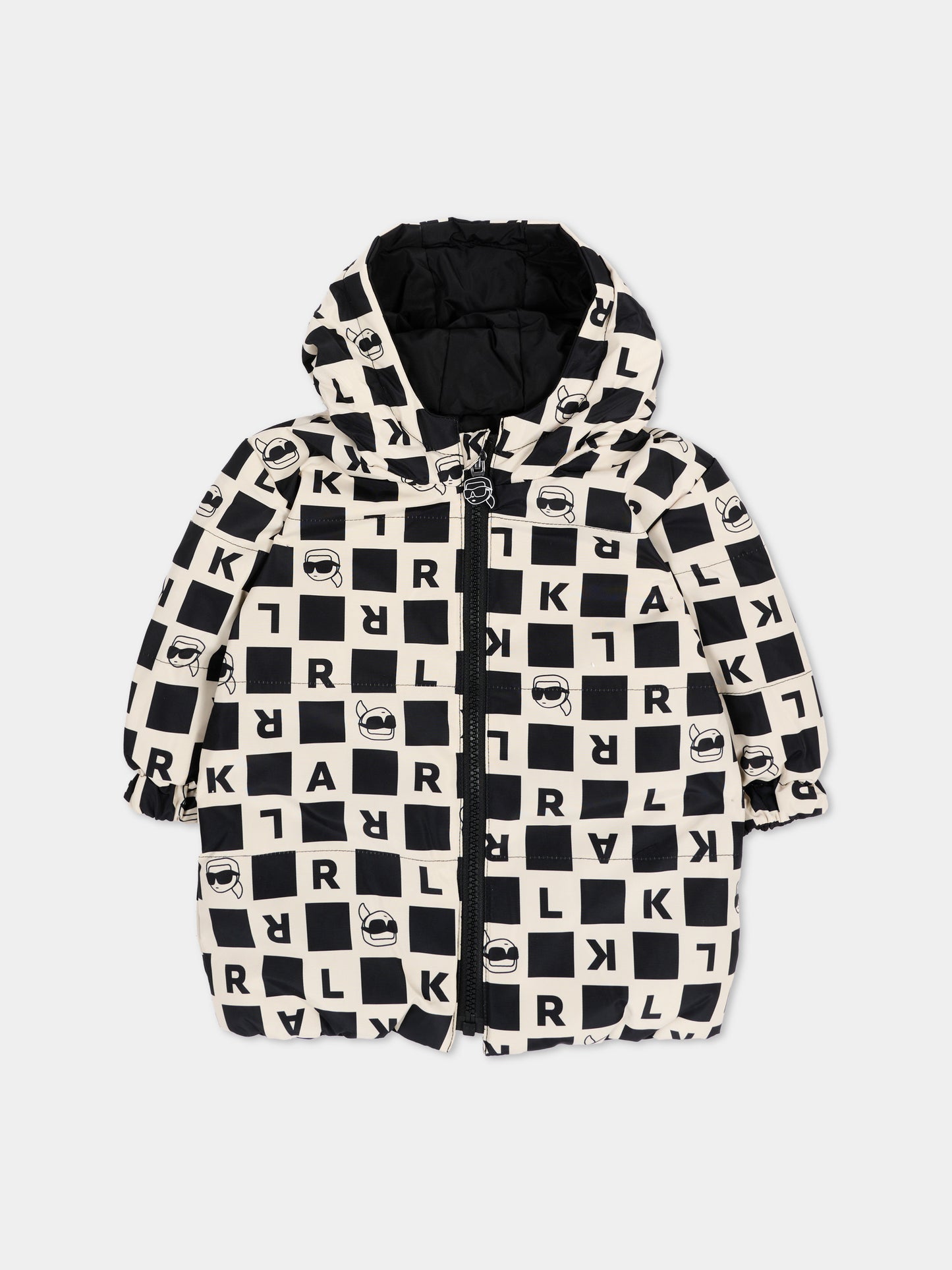 Piumino reversibile per neonato con logo,Karl Lagerfeld Kids,Z31480 211