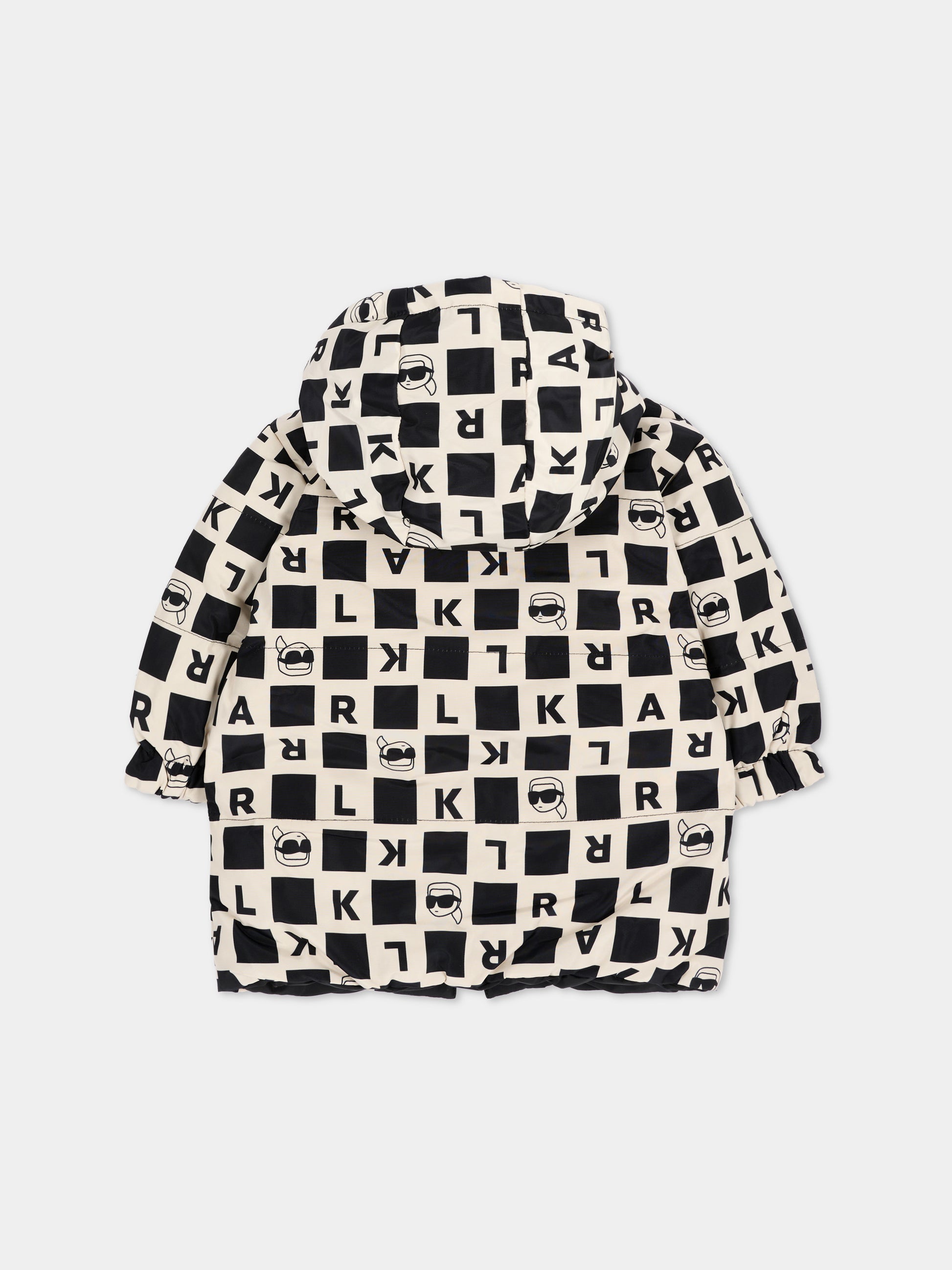 Piumino reversibile per neonato con logo,Karl Lagerfeld Kids,Z31480 211