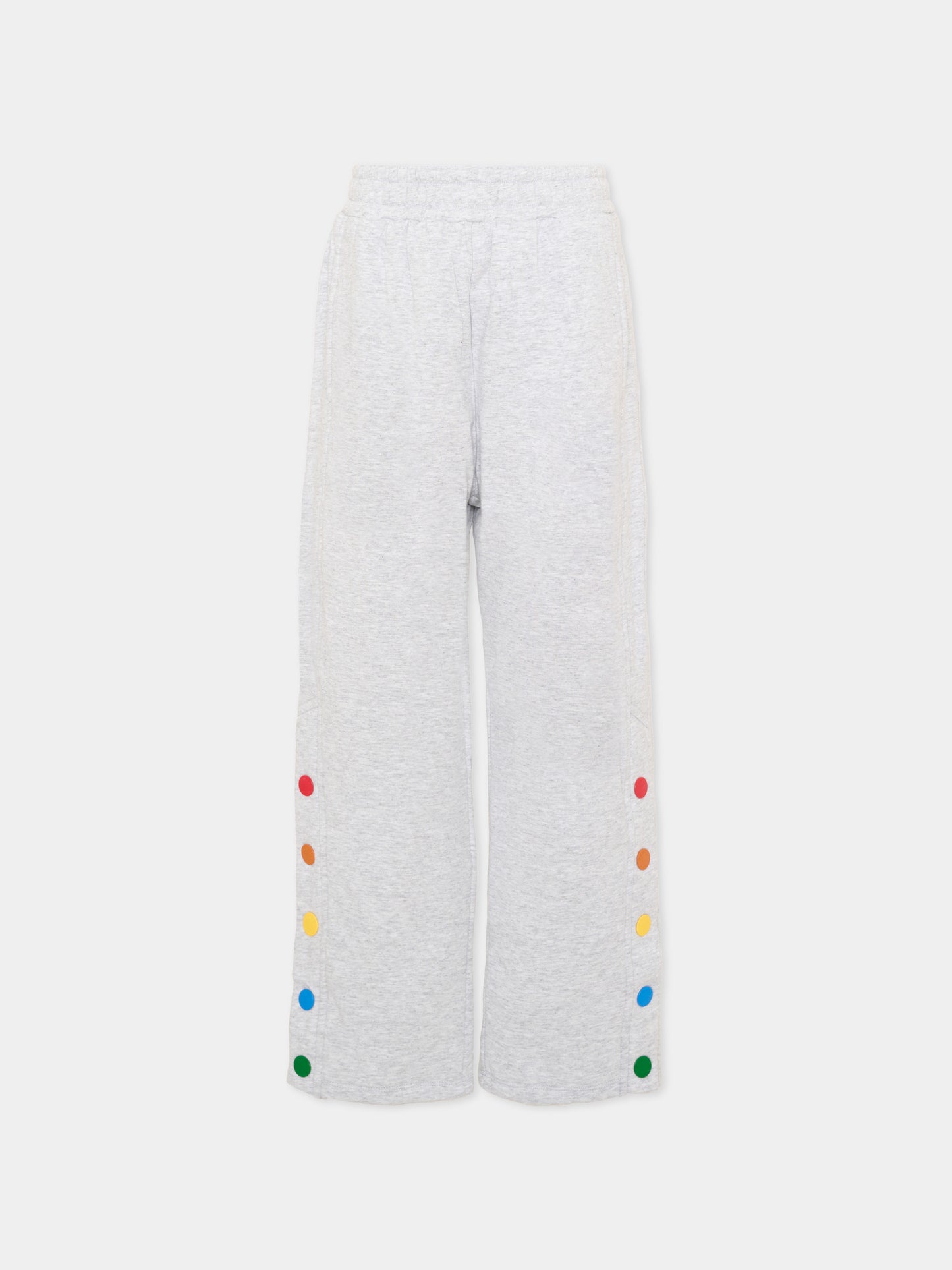 Pantaloni sportivi grigi per bambini con logo,Kenzo Kids,K61921 A32