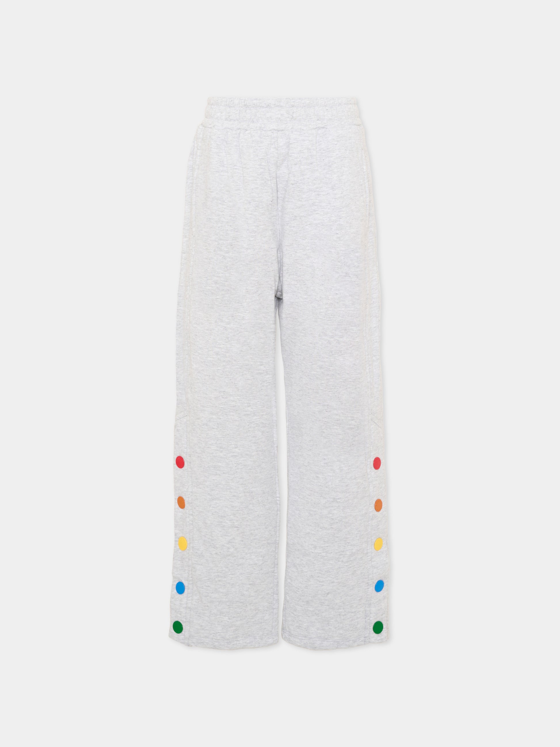 Pantaloni sportivi grigi per bambini con logo,Kenzo Kids,K61921 A32