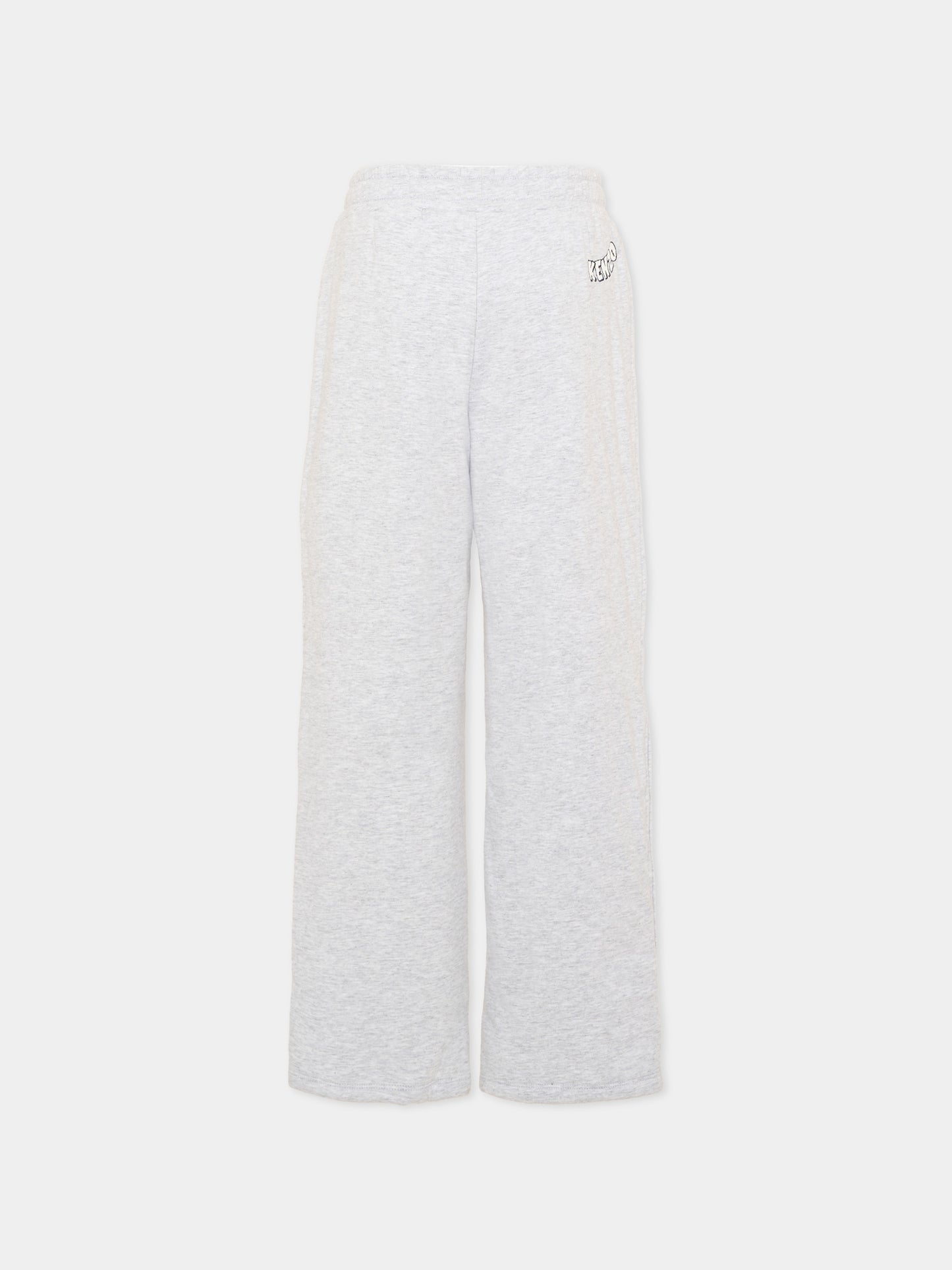 Pantaloni sportivi grigi per bambini con logo,Kenzo Kids,K61921 A32