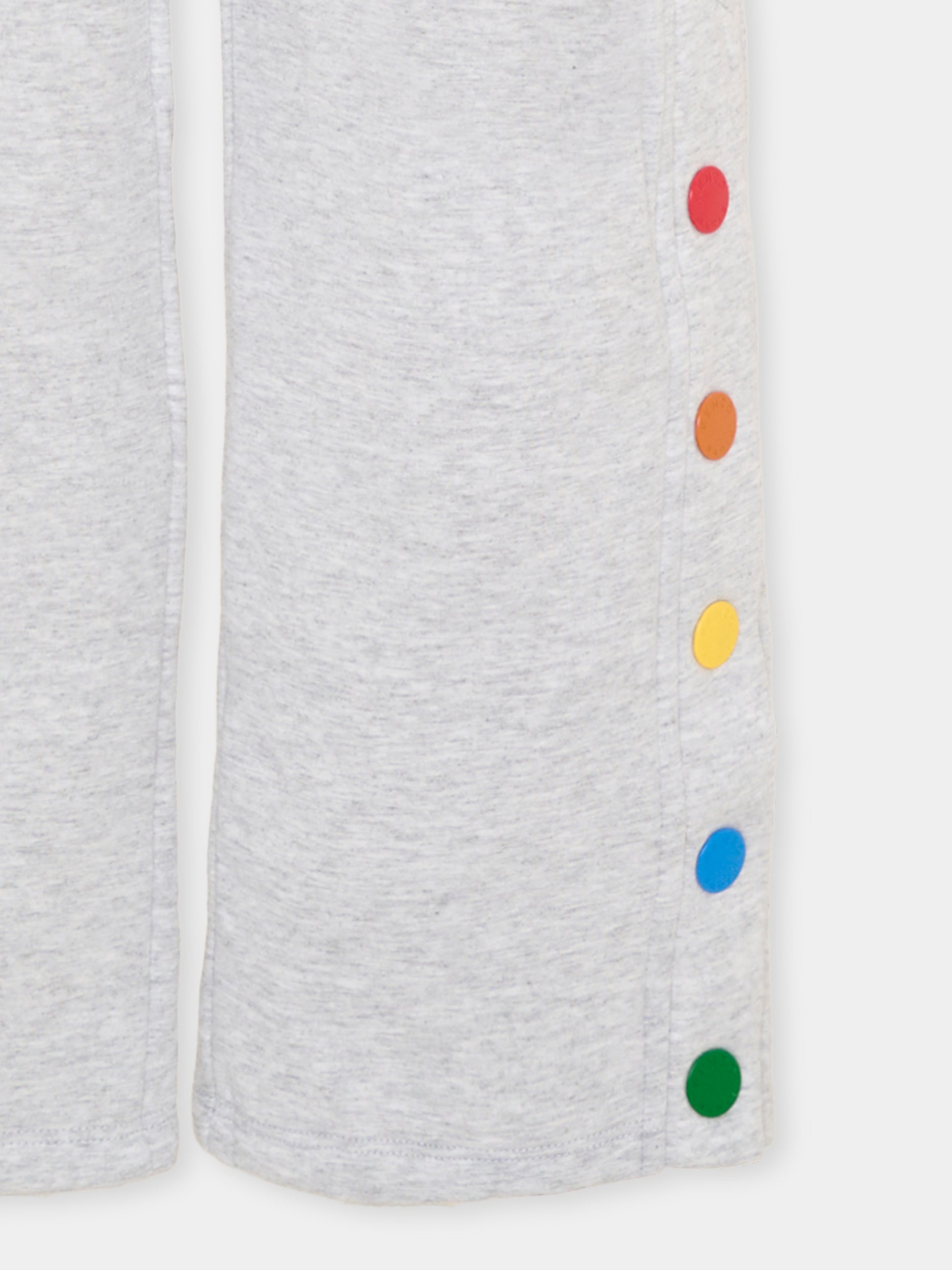 Pantaloni sportivi grigi per bambini con logo,Kenzo Kids,K61921 A32