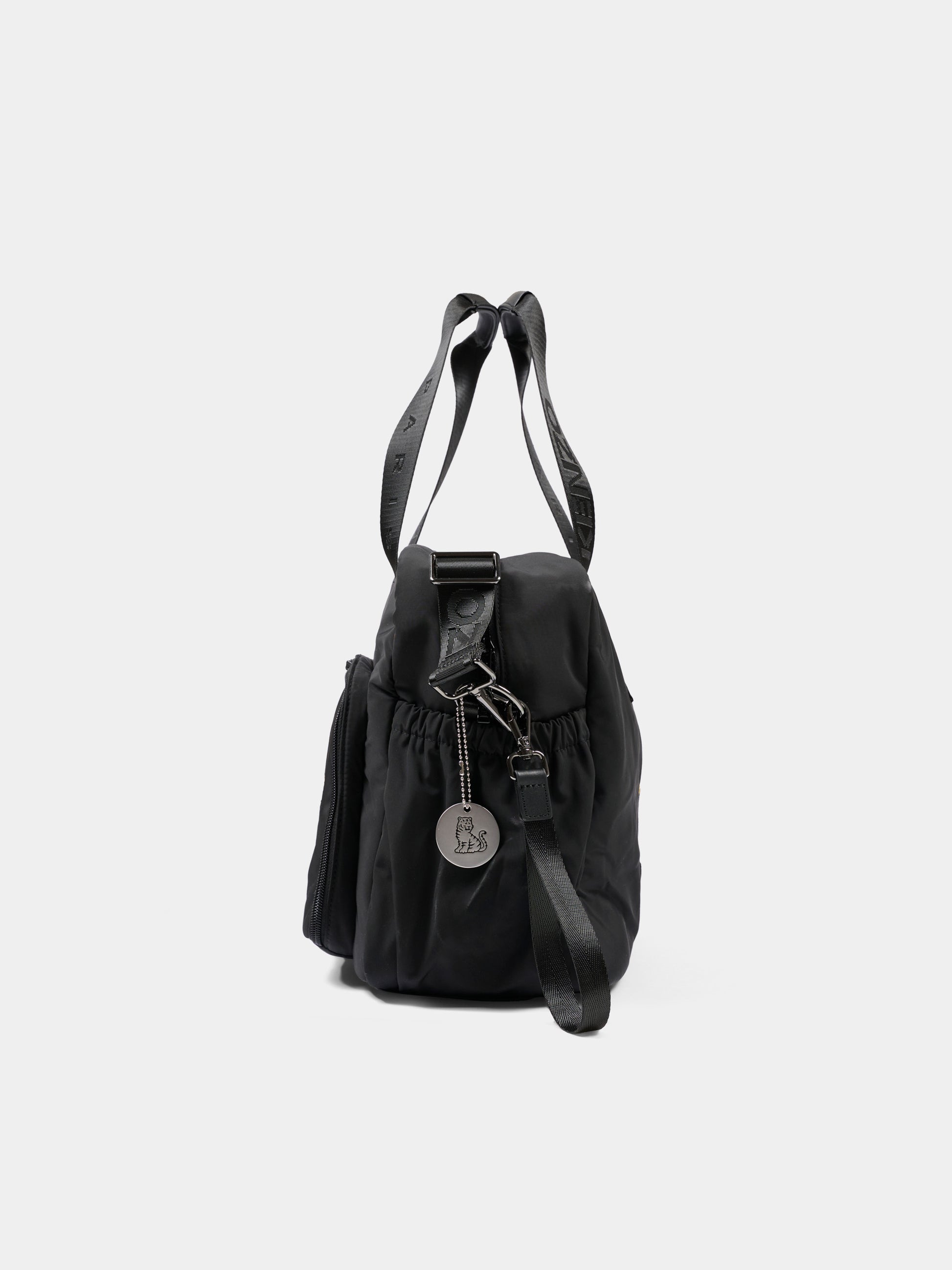 Borsa mamma nera per neonati con logo,Kenzo Kids,K62076 095