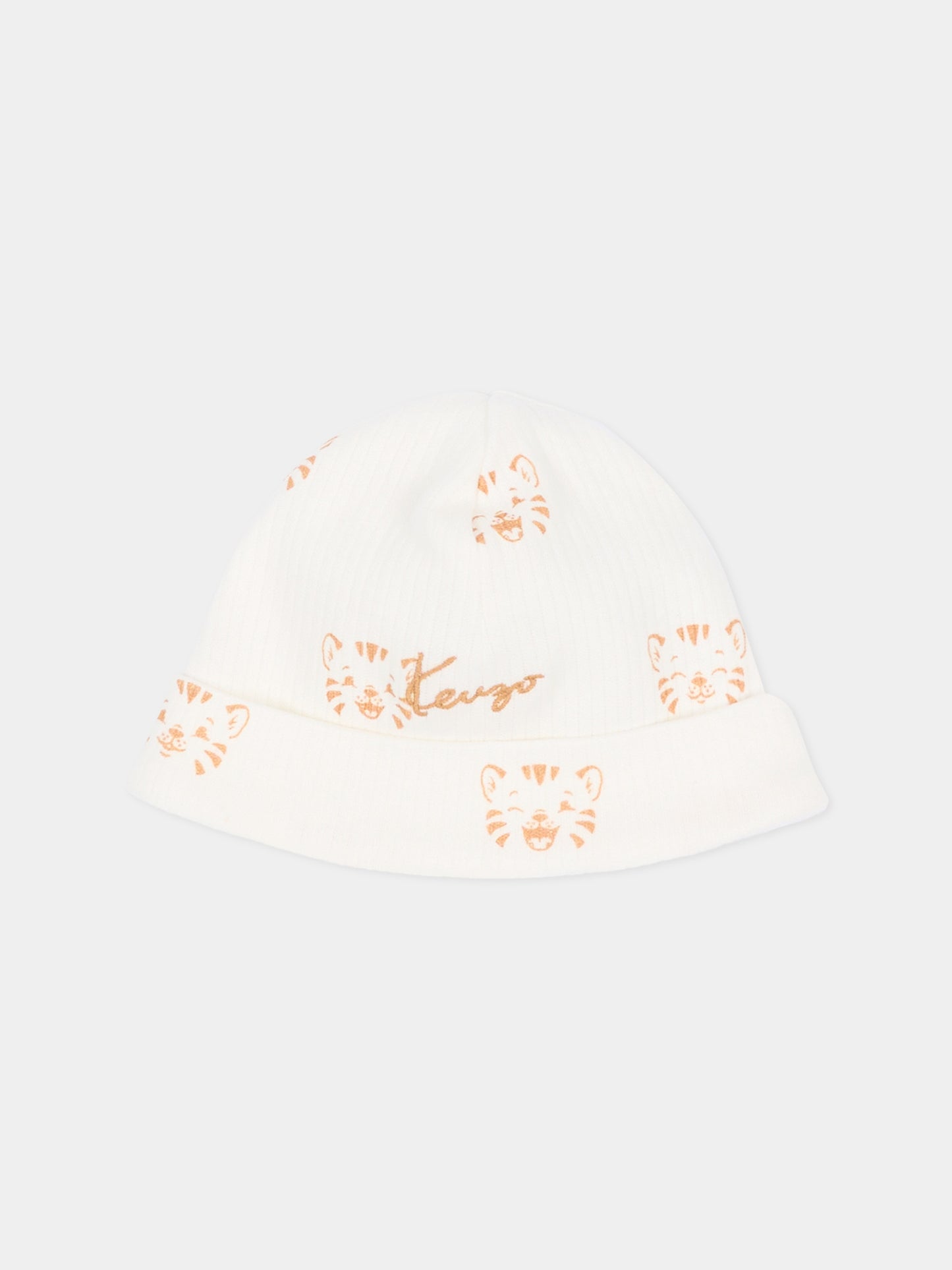 Set tutina avorio per neonati  con tigri,Kenzo Kids,K62088 117
