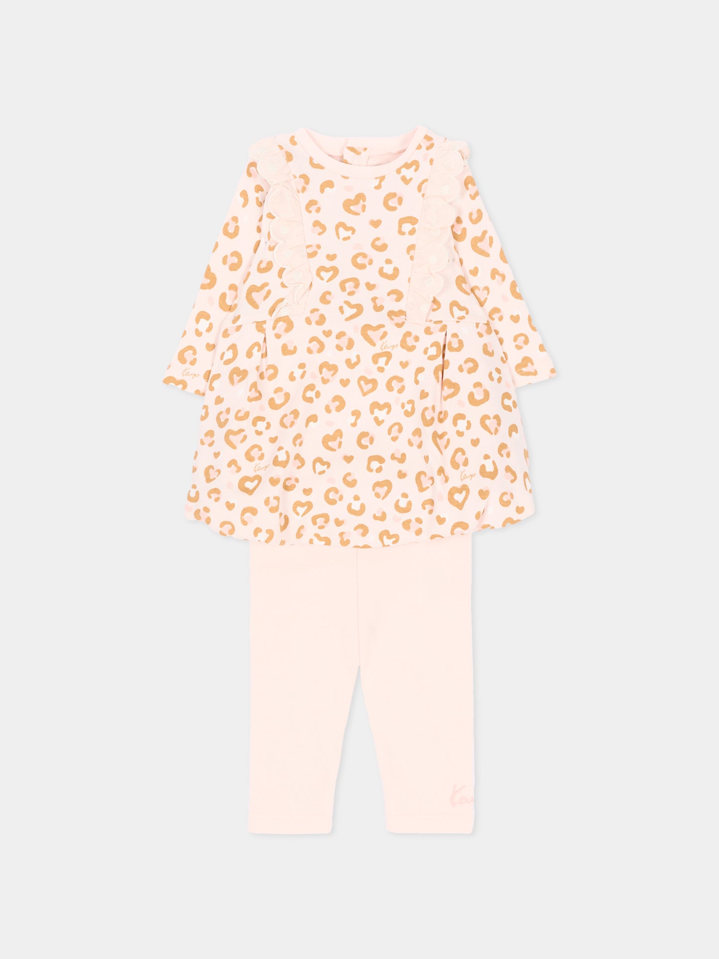 Completo nascita rosa per neonata,Kenzo Kids,K62091 43B