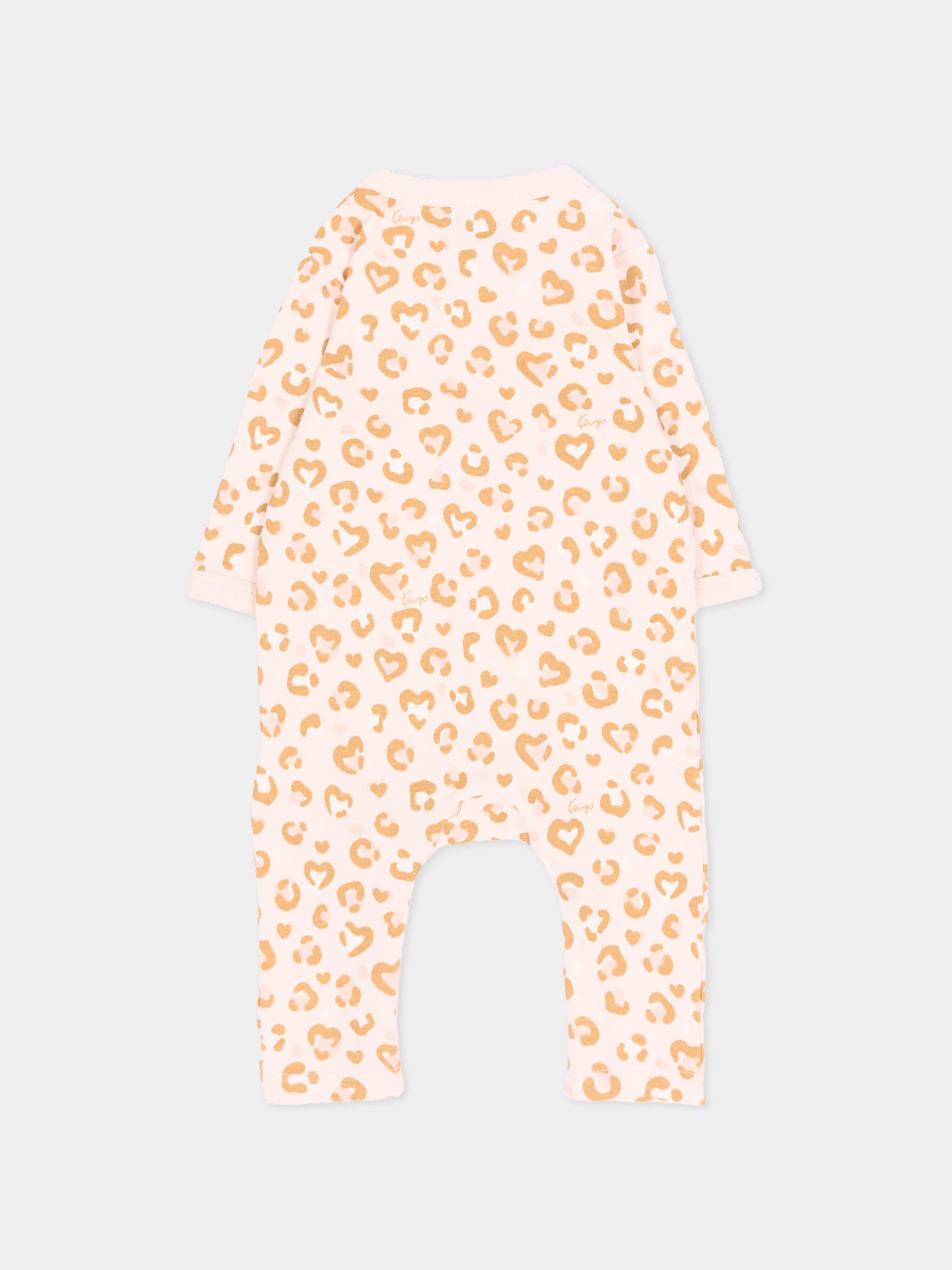 Set Tutine rosa per neonata stampato,Kenzo Kids,K62098 43B