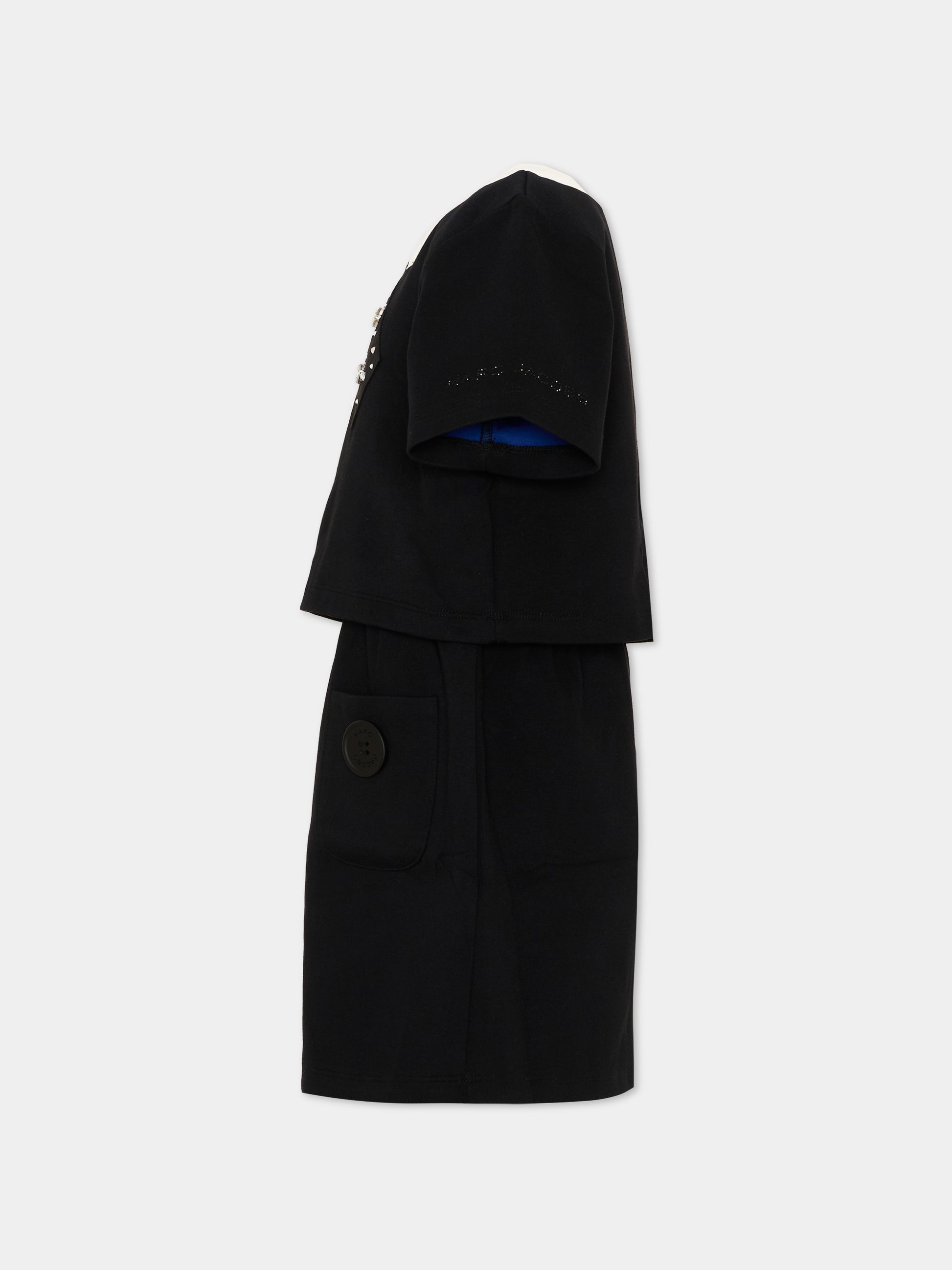 Vestito a manica corta nero con fiocco,Marc Jacobs,W60974 09B