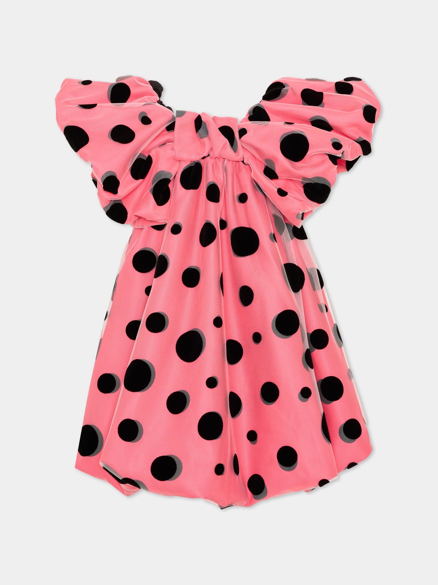 Abito elegante rosa per bambina a pois,Marc Jacobs,W60980 98A