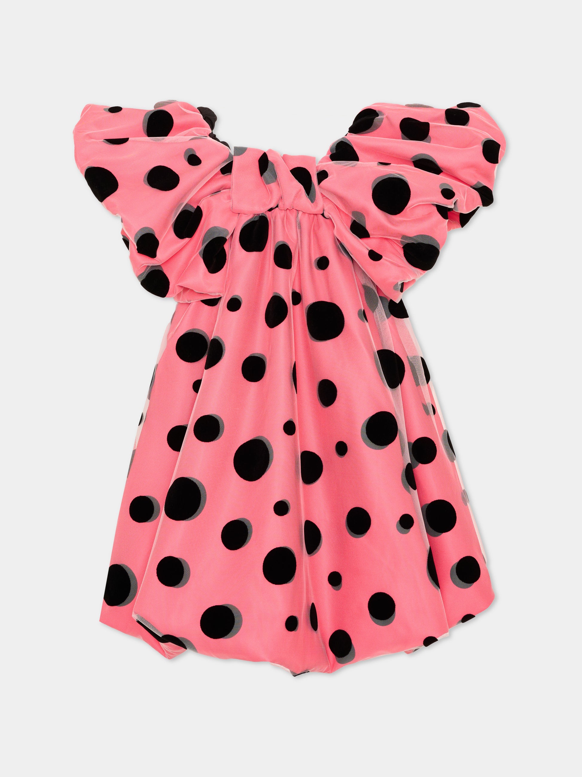 Abito elegante rosa per bambina a pois,Marc Jacobs,W60980 98A