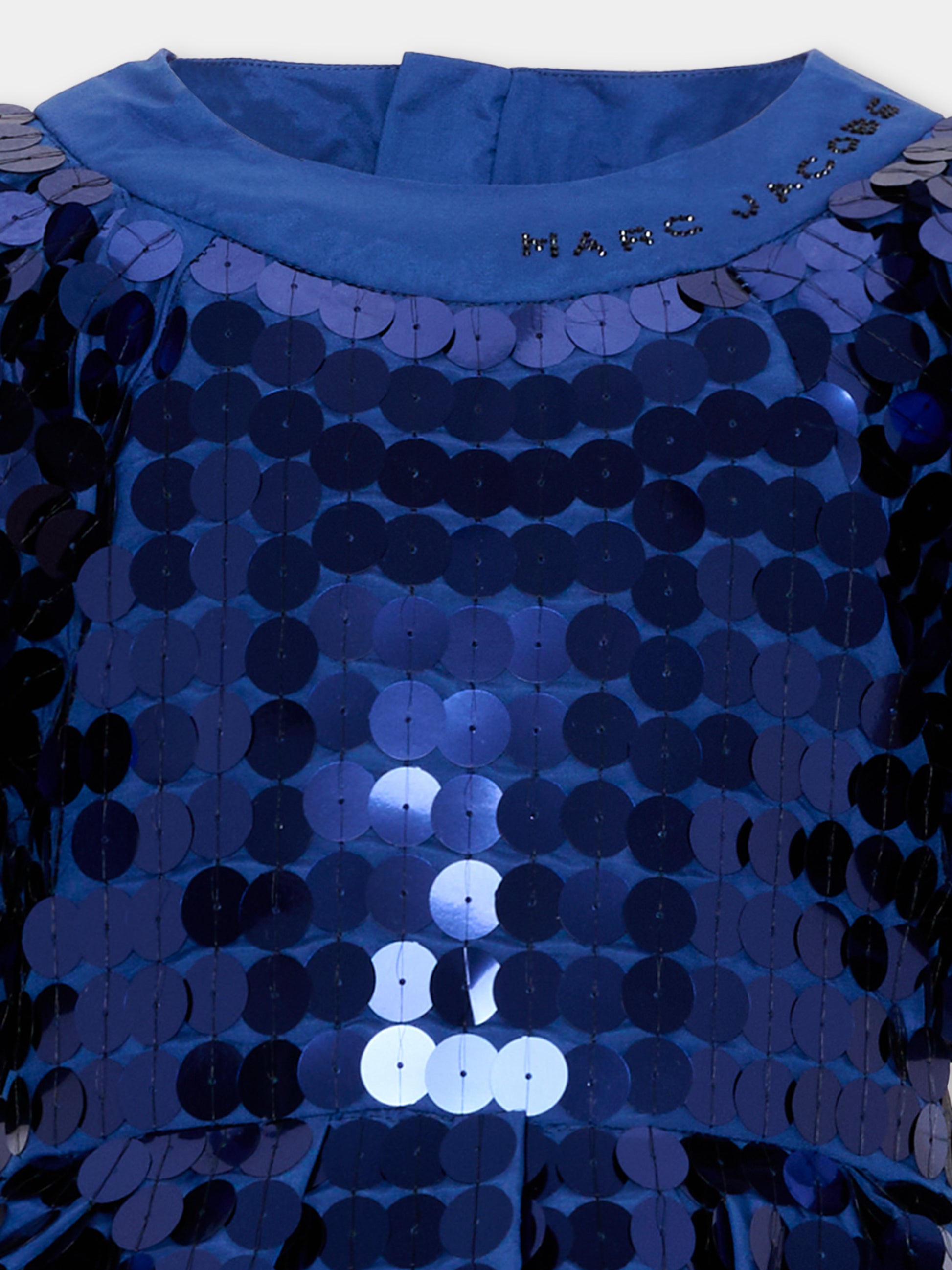 Abito blu per bambina con paillettes,Marc Jacobs,W60981 841