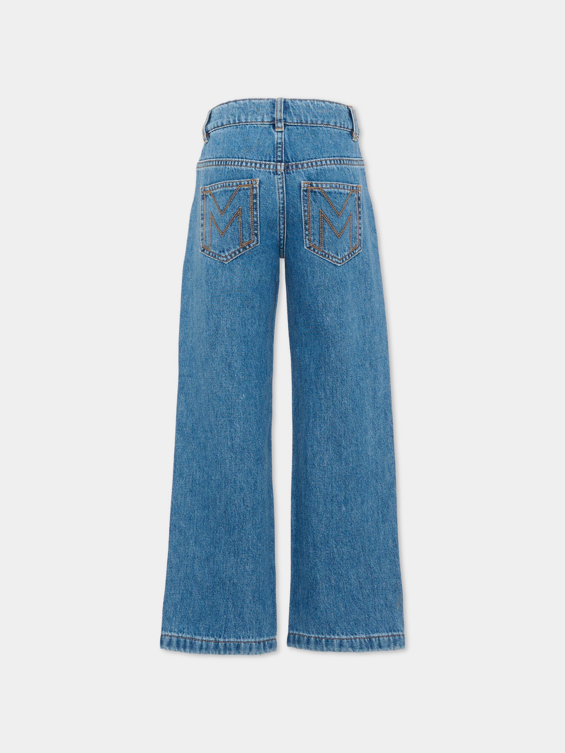 Jeans denim per bambina con ricami,Marc Jacobs,W60991 Z10