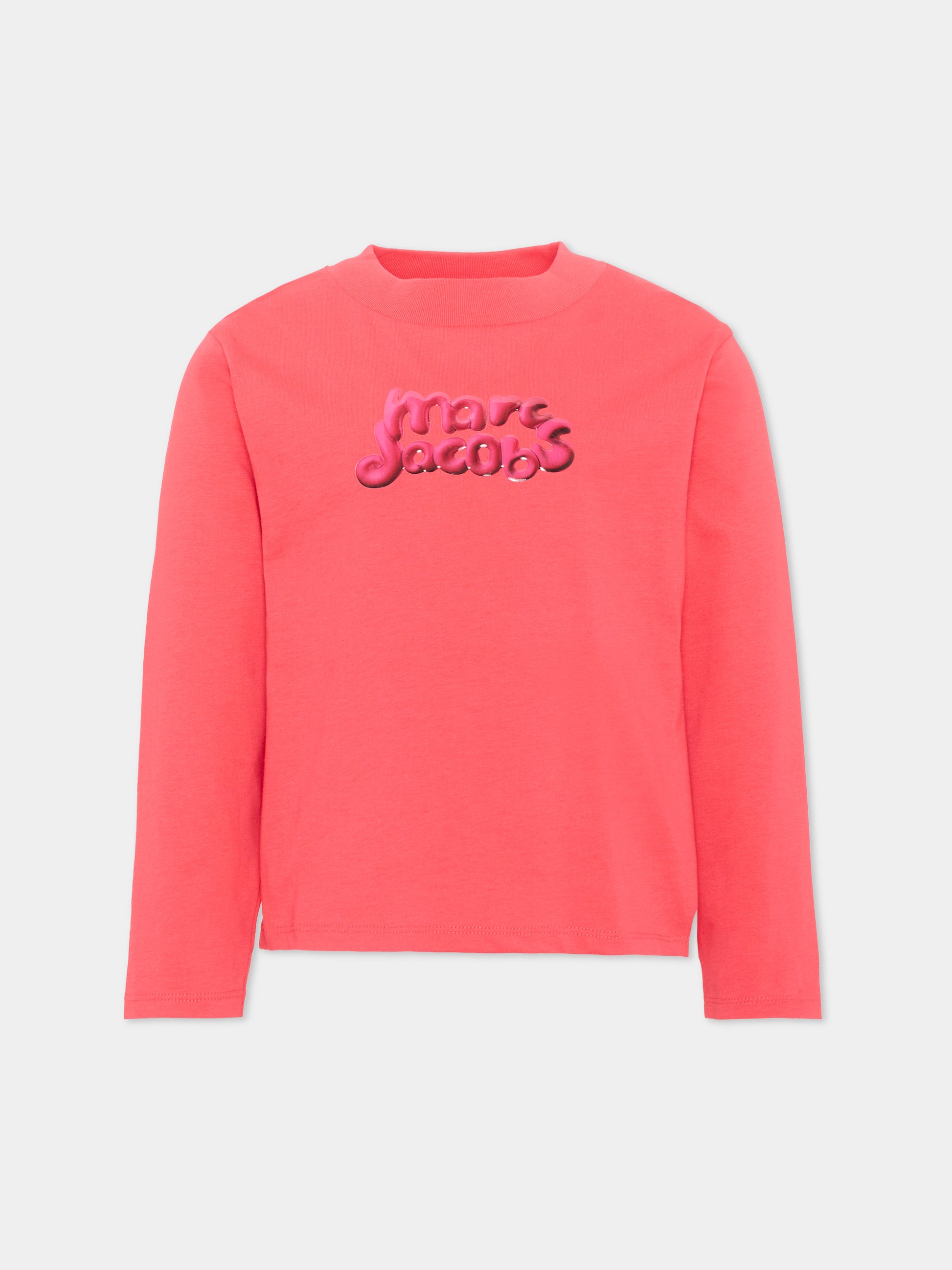 T-shirt a manica lunga rosa logo,Marc Jacobs,W60997 98A