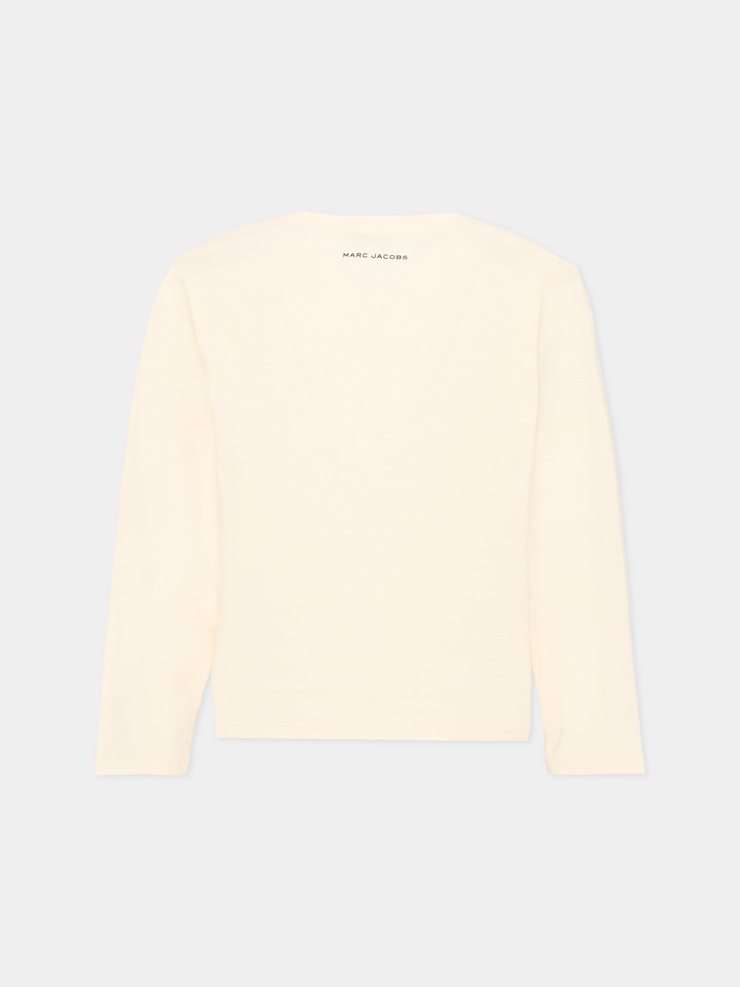 T-Shirt avorio per bambina a righe,Marc Jacobs,W60998 148