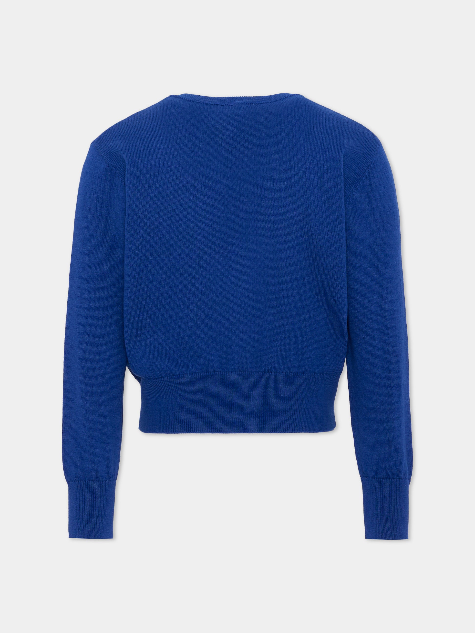 Cardigan blu per bambina con applicazioni,Marc Jacobs,W61003 841