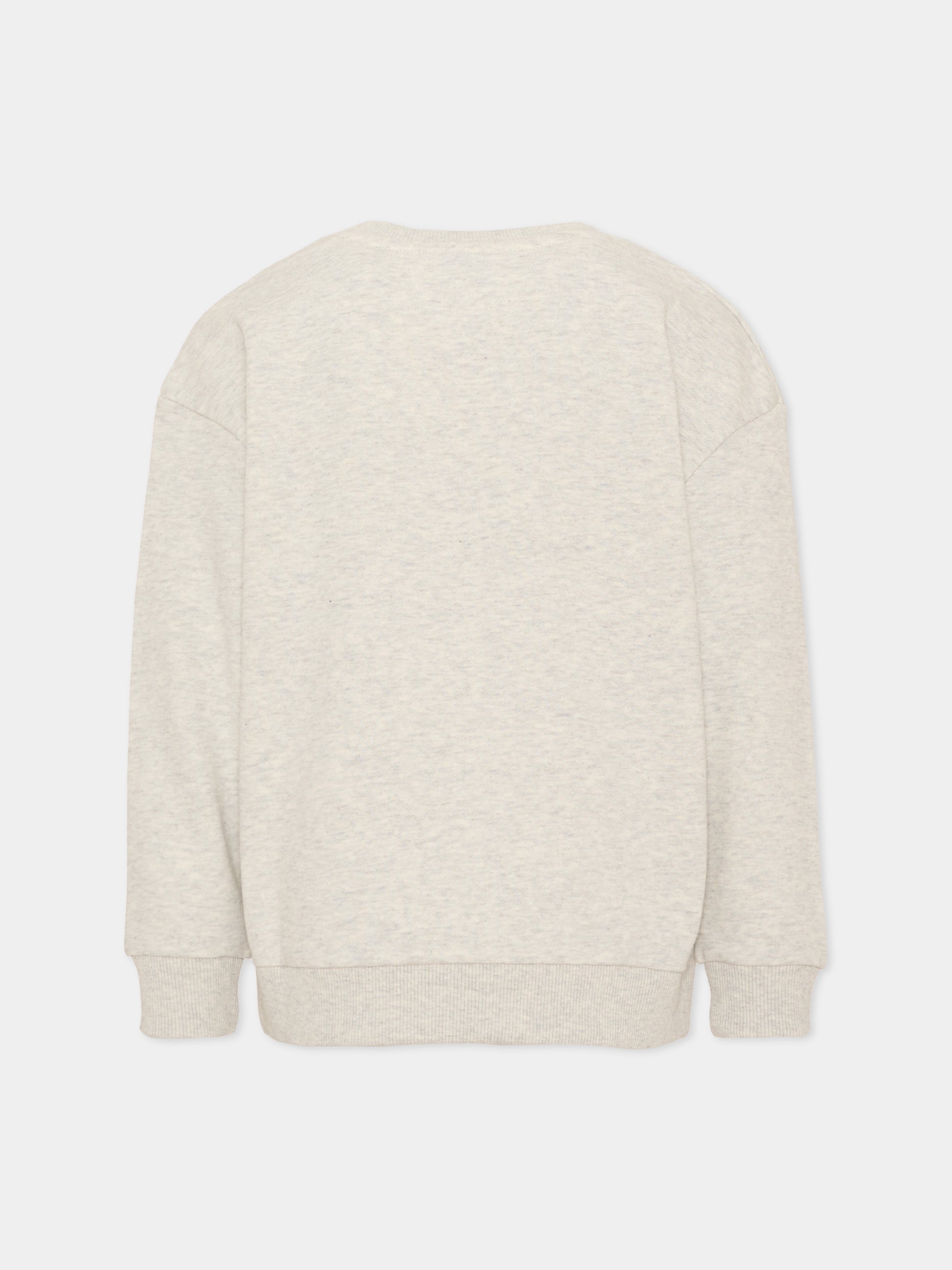 Felpa girocollo grigia per bambina,Marc Jacobs,W61009 A18