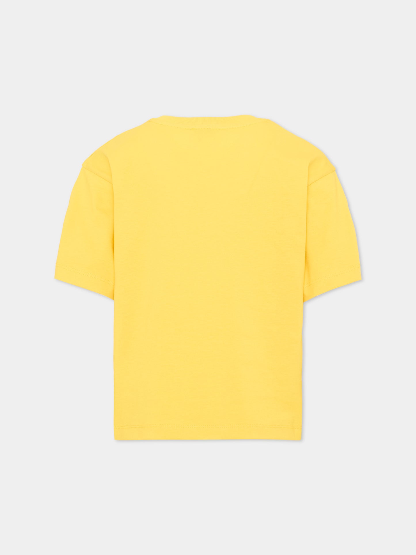 T-Shirt gialla per bambino con logo,Marc Jacobs,W61025 526