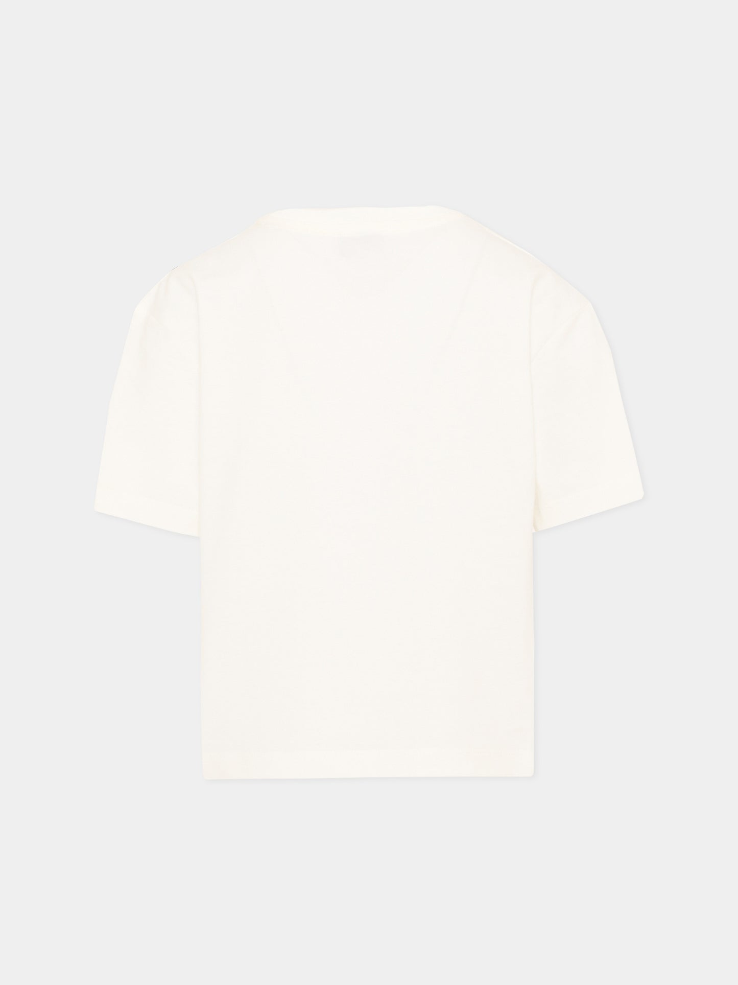T-Shirt avorio per bambino con stampa marsupio,Marc Jacobs,W61026 126