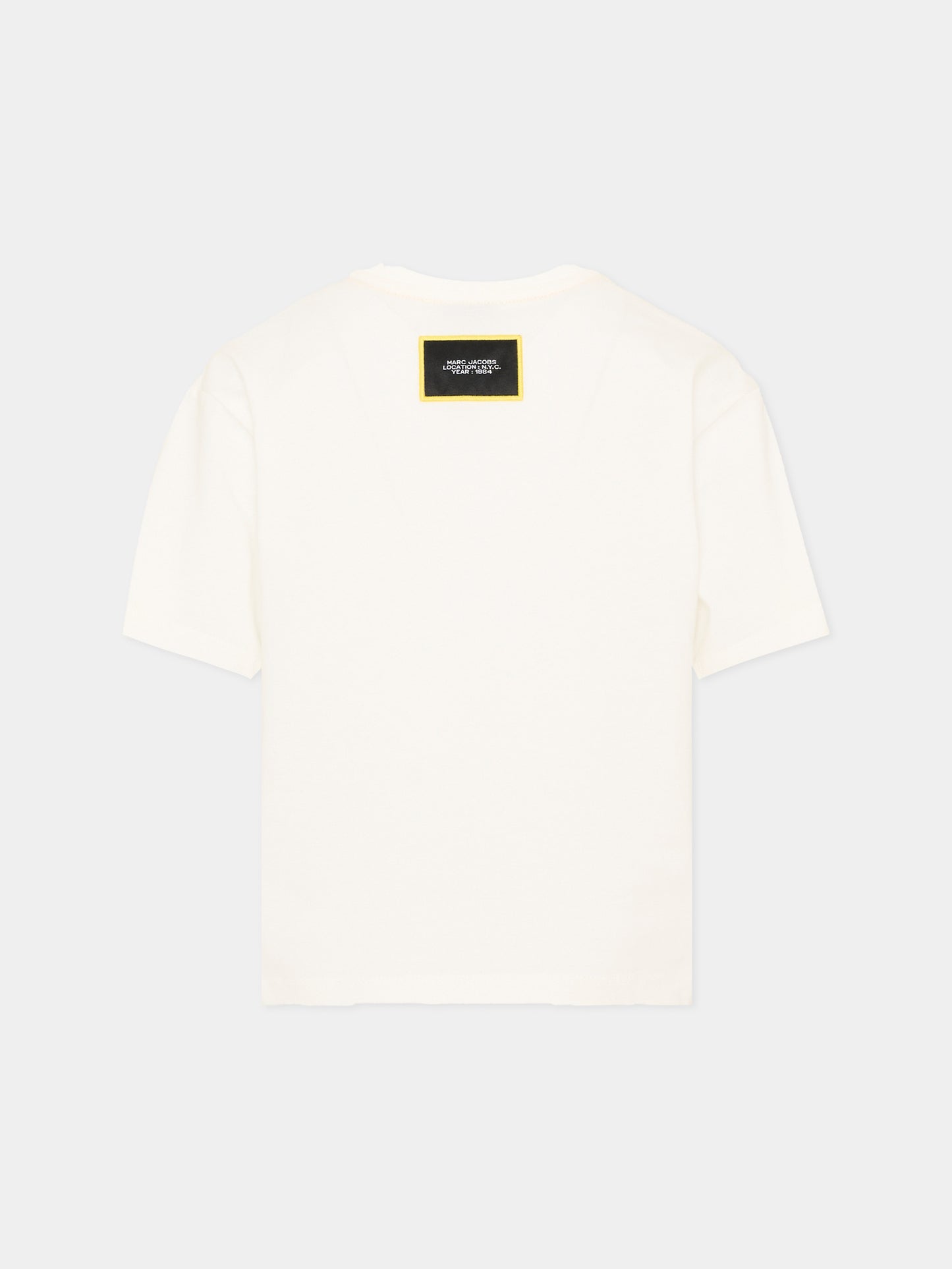 T-Shirt avorio per bambino con stampa popcorn,Marc Jacobs,W61031 126