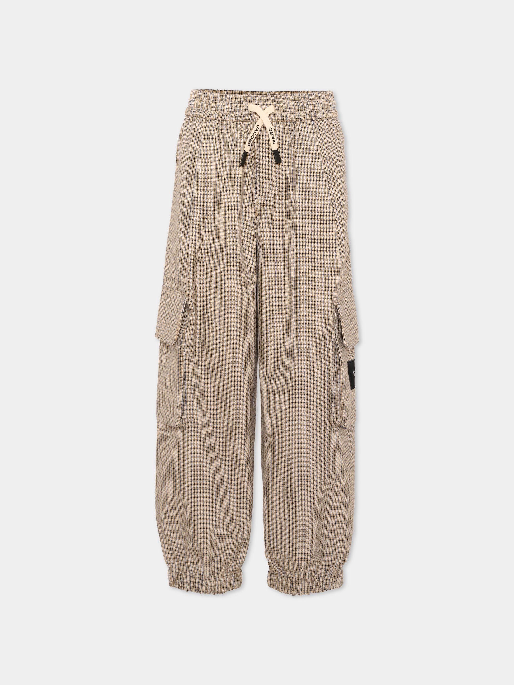 Pantalone beige per bambino a quadri,Marc Jacobs,W61051 184