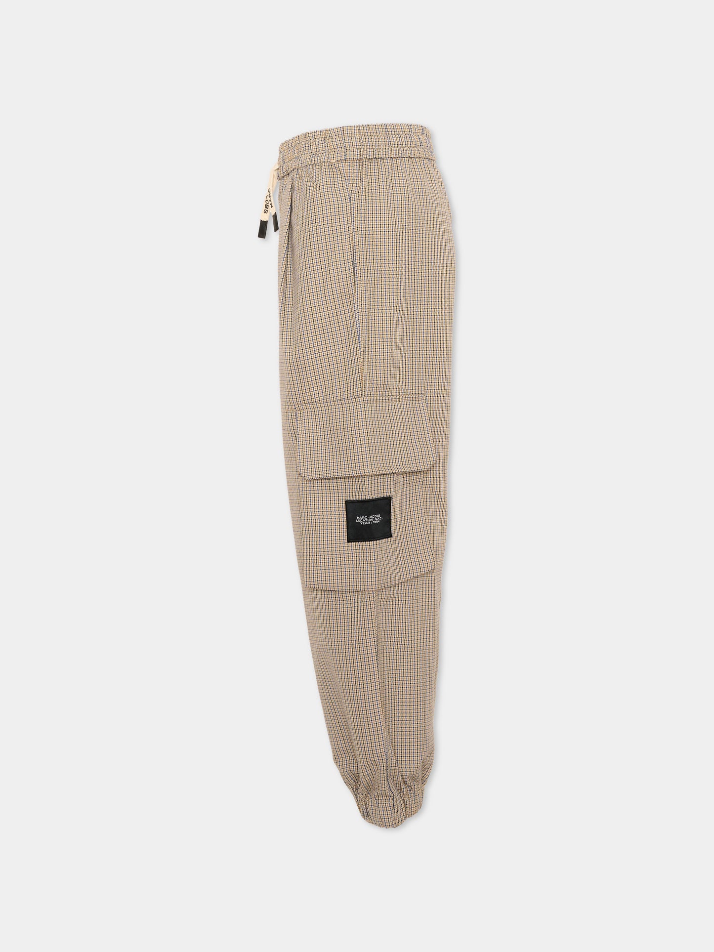 Pantalone beige per bambino a quadri,Marc Jacobs,W61051 184