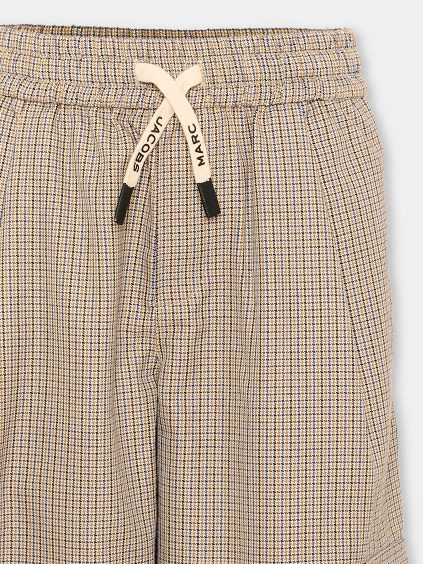 Pantalone beige per bambino a quadri,Marc Jacobs,W61051 184
